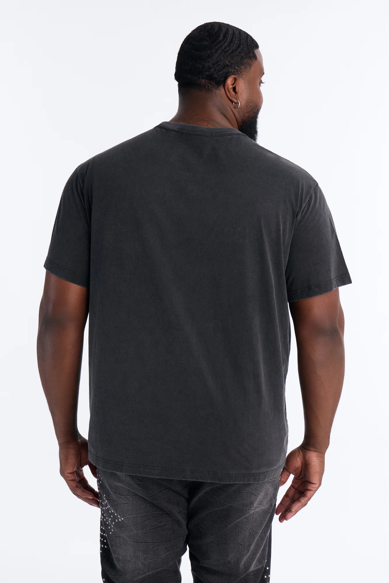 1990 High Density Short Sleeve Tee - Black Wash - Image 4
