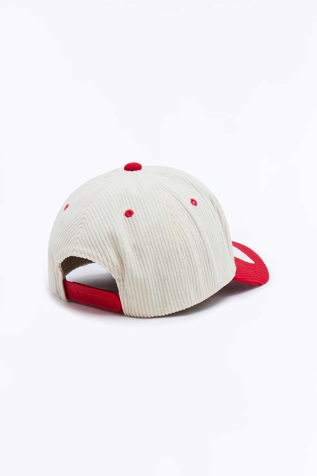 23 Patch Corduroy Snapback Hat - Stone - Image 4