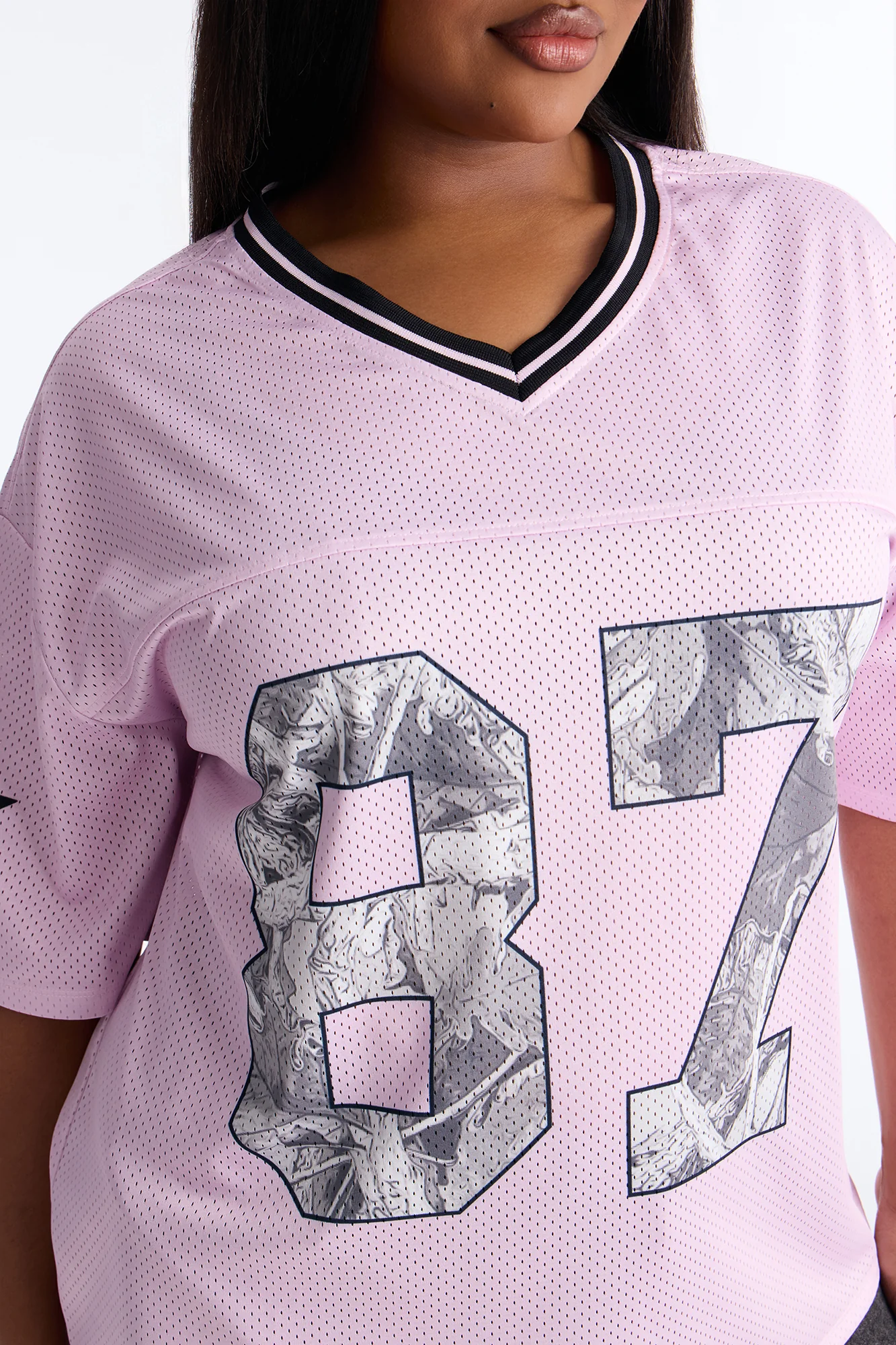 87 Pretty Play Camo Short Sleeve Jersey - Pink - Image 7