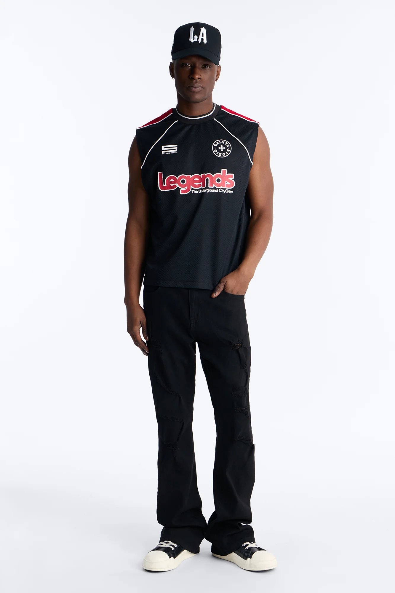 9 Legends Sleeveless Jersey - Black - Image 2