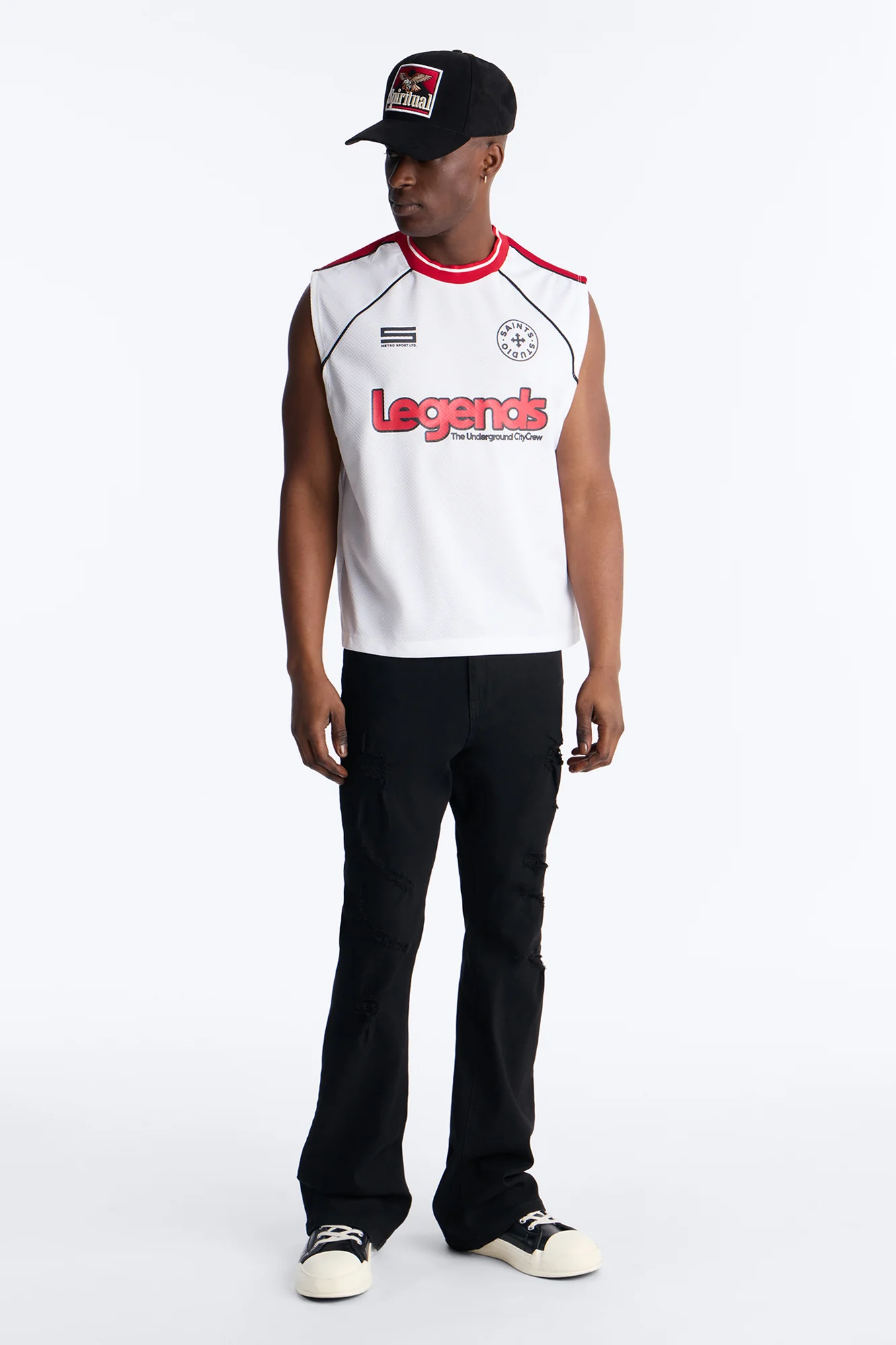 9 Legends Sleeveless Jersey - White - Image 2