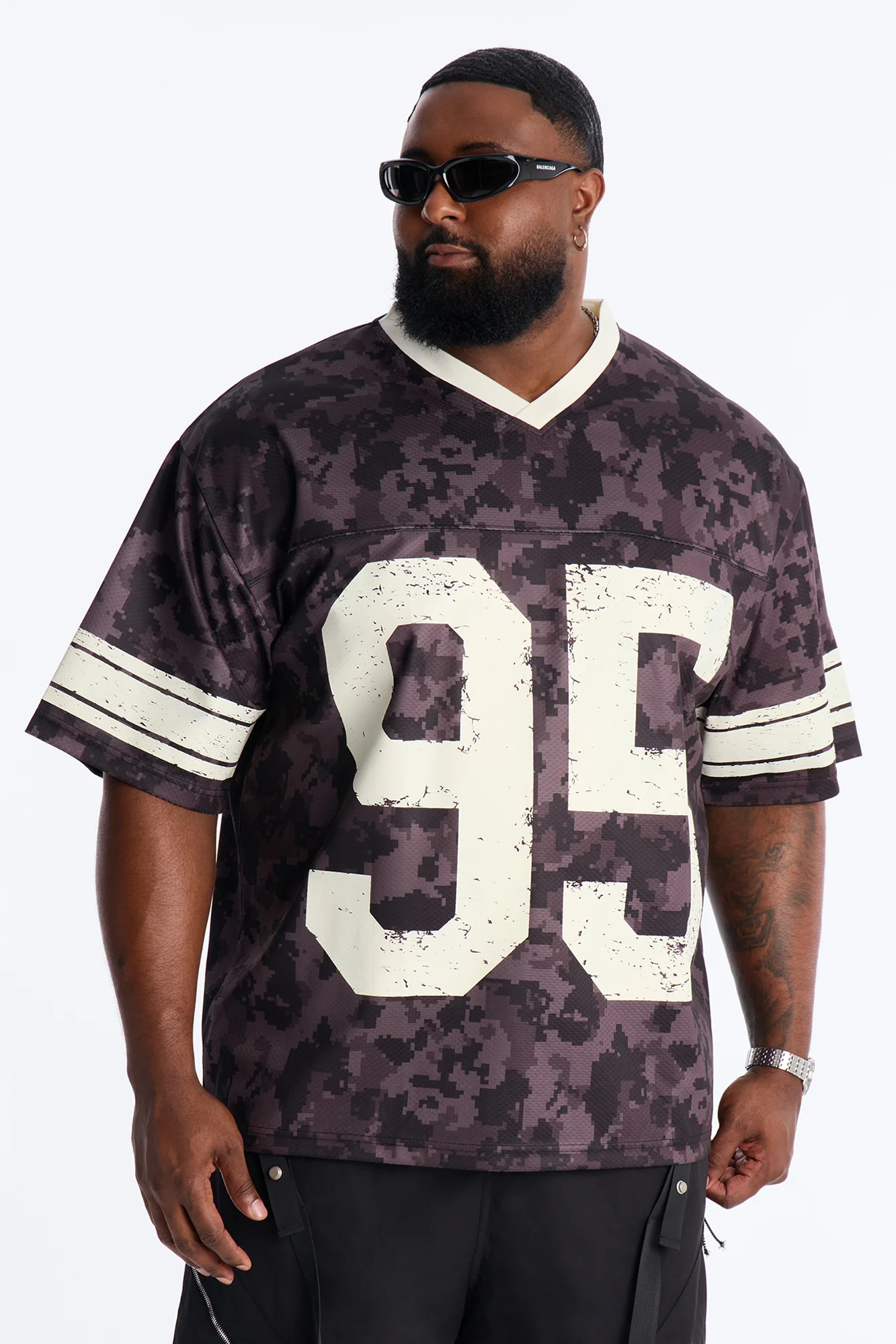 95 Short Sleeve Stripe Jersey - Black - Image 5