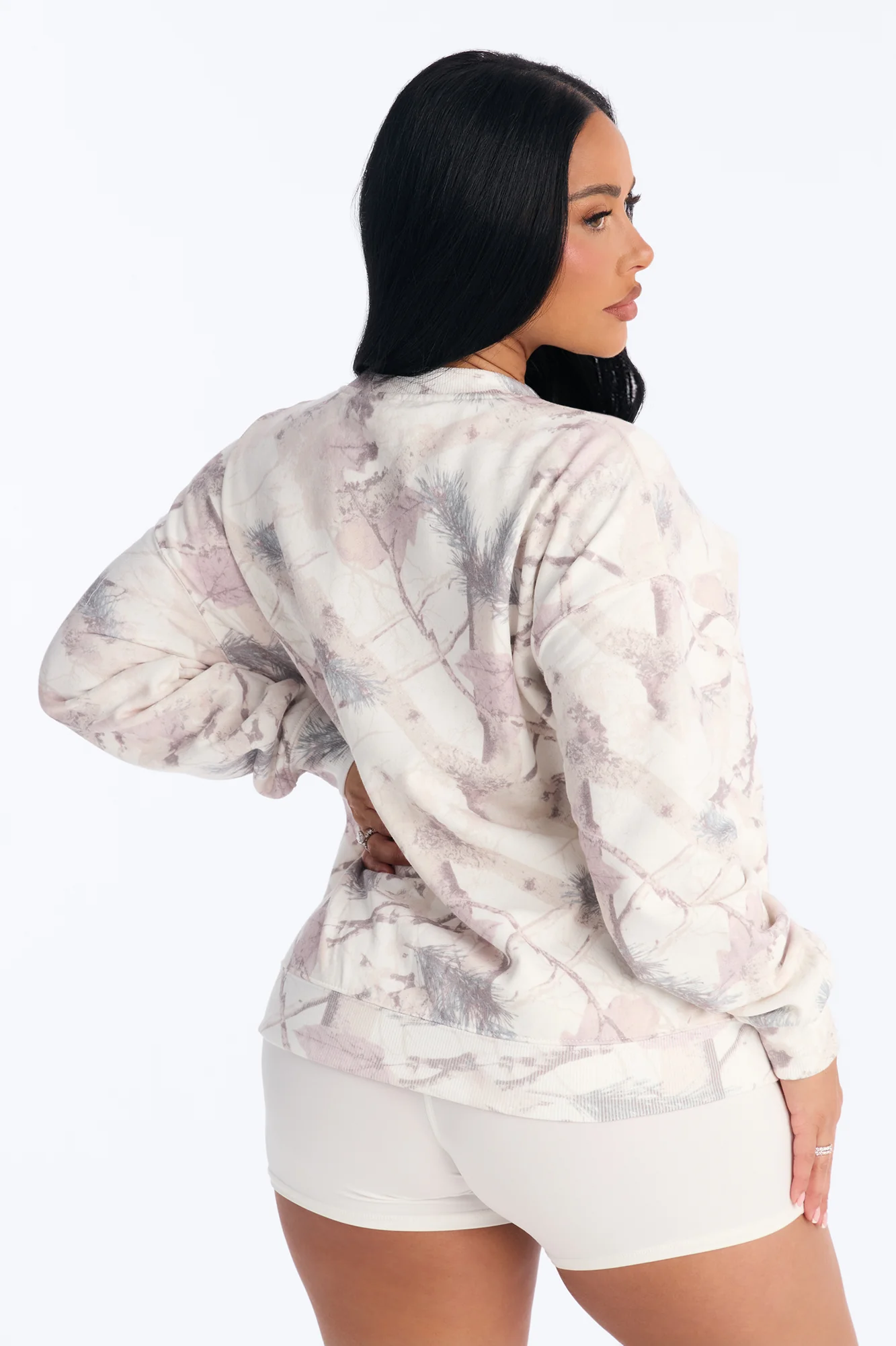 98 Camo Fleece Sweatshirt - Pink/combo - Image 4