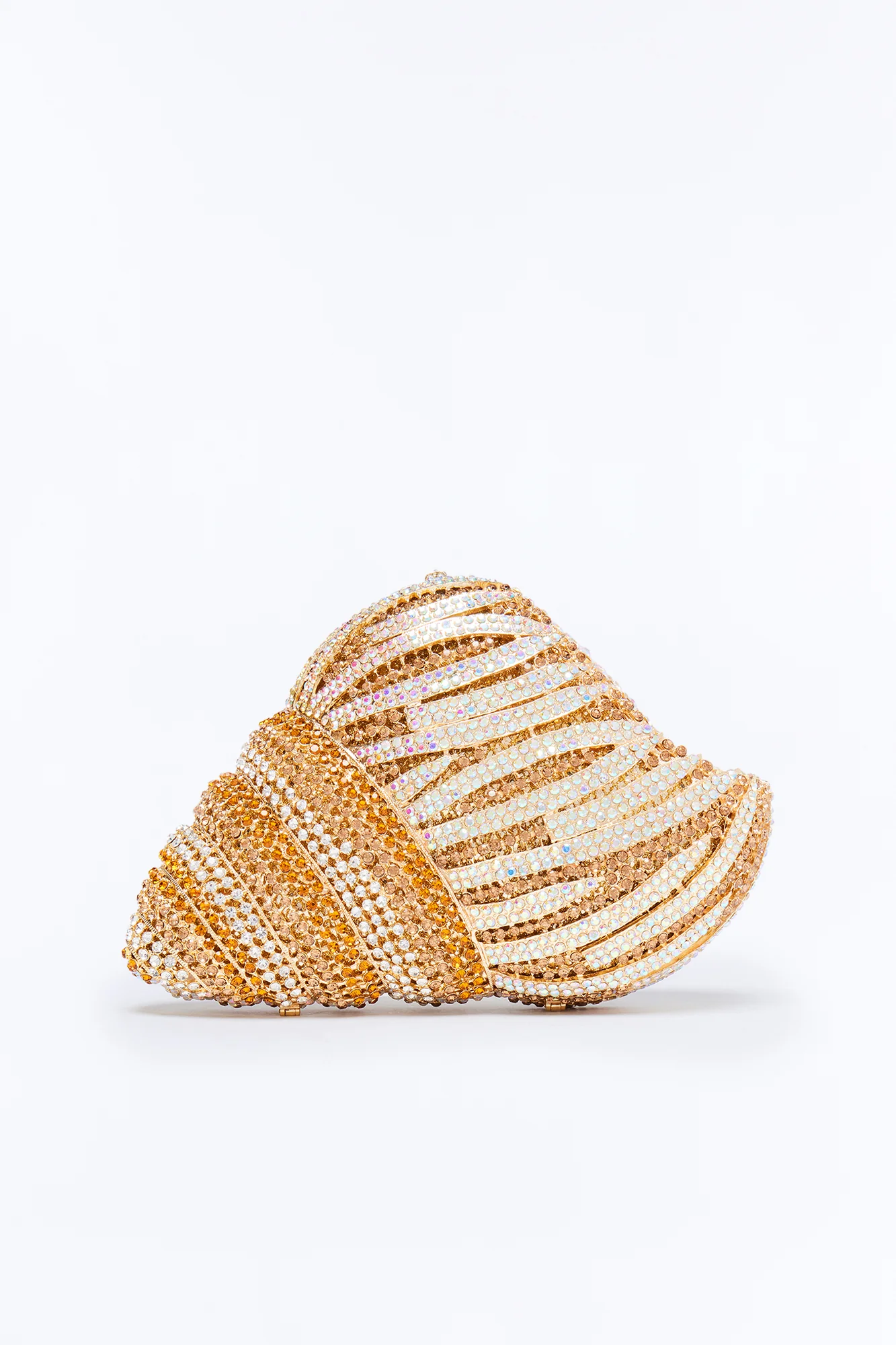 A Rare Shell Rhinestone Clutch - Gold/Multi - Image 3