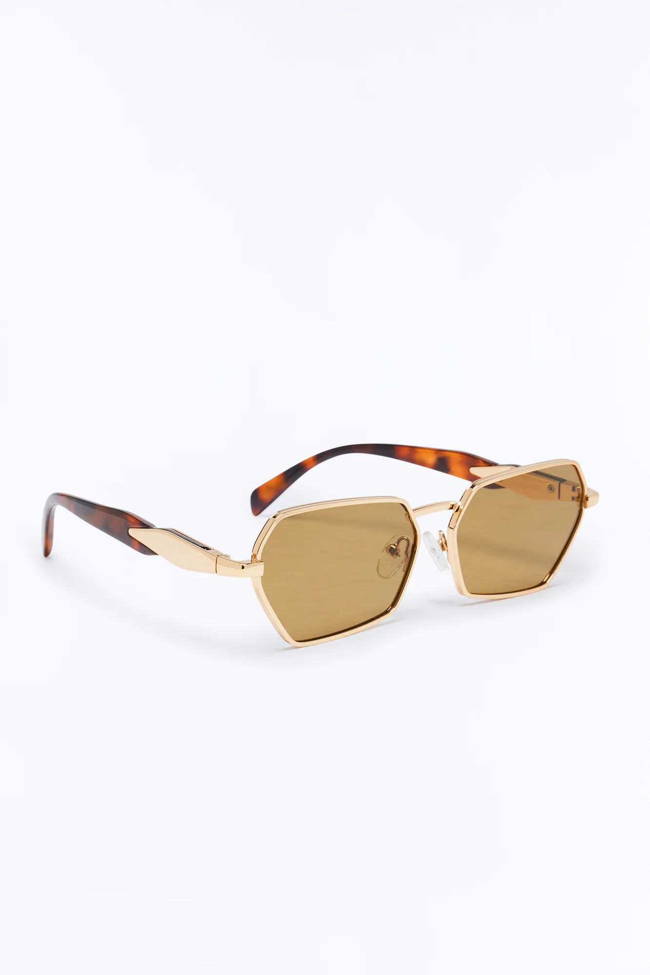 Abbot Kinney Blvd Sunglasses - Gold/Brown - Image 3