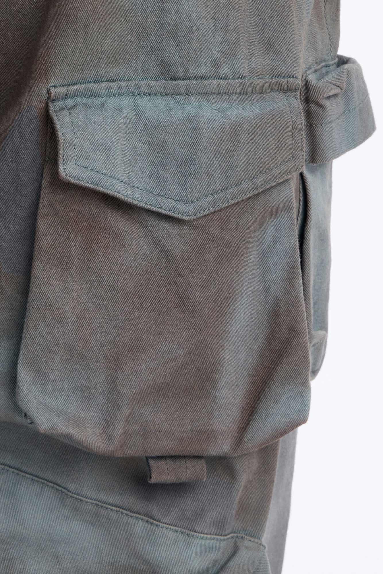 Abigail Low Rise Barrel Leg Cargo Pant - Grey/combo - Image 7