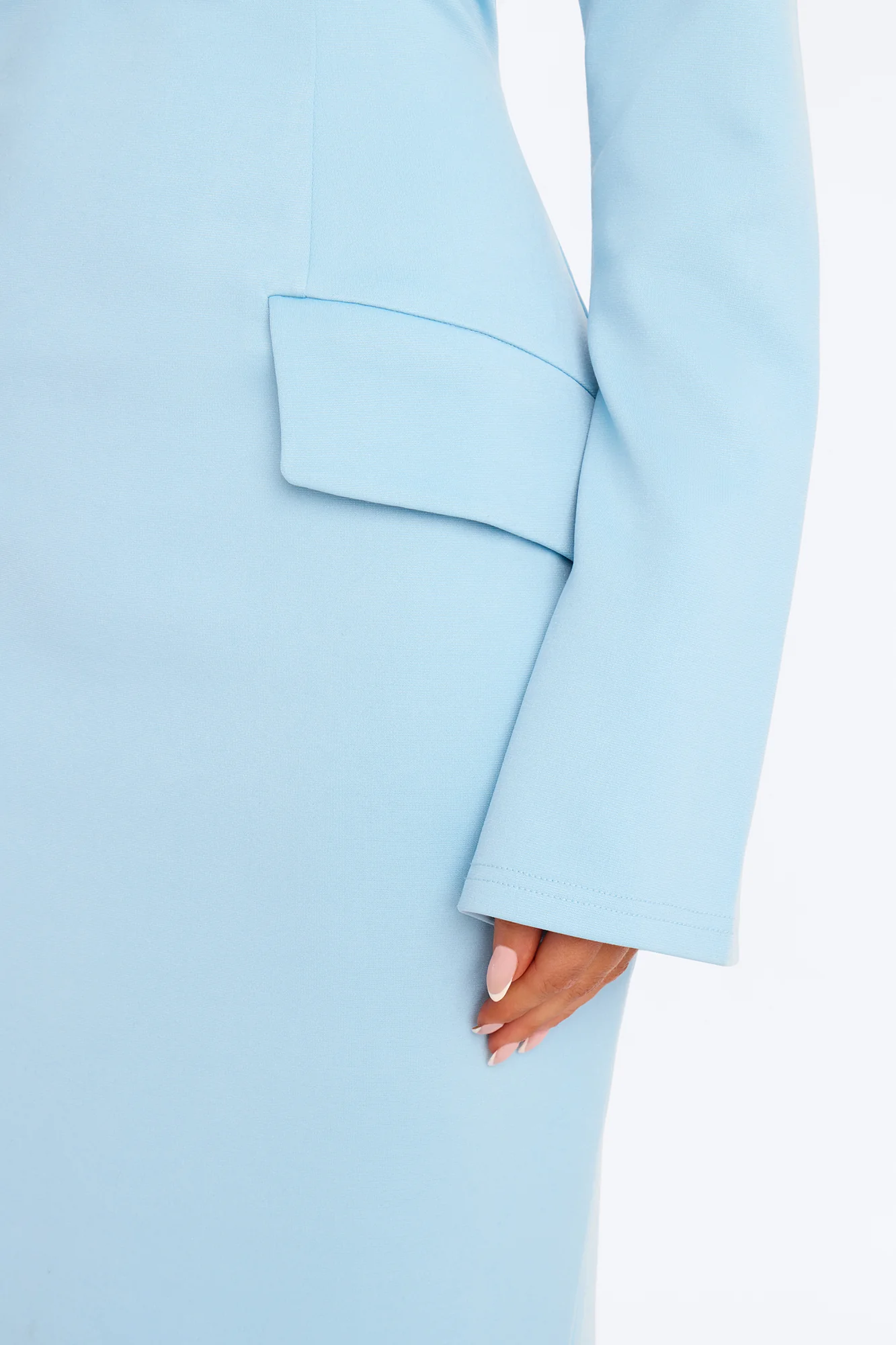 Above Average Ponte Midi Dress - Blue - Image 3