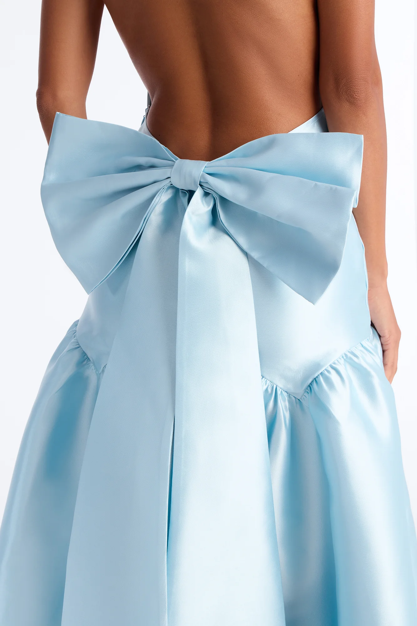 Absolute Stunner Bow Gown - Light Blue - Image 4