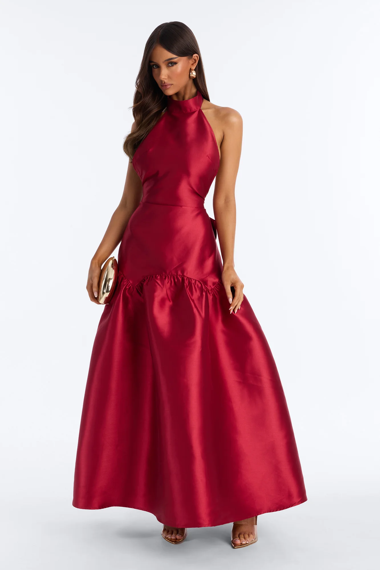 Absolute Stunner Bow Gown - Red - Image 2