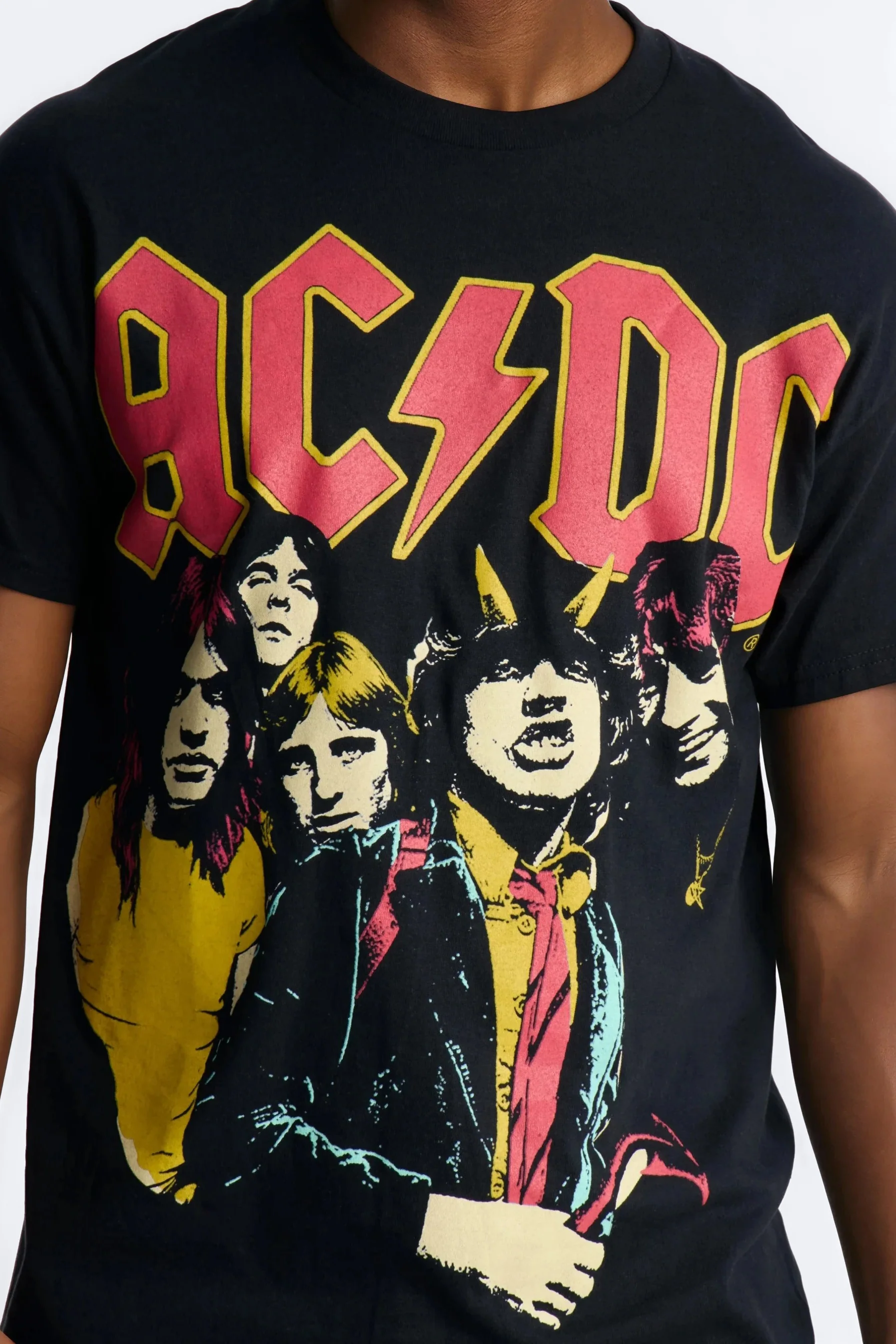 ACDC Highway To Hell All Over Print Short Sleeve Tee - Black - Image 4