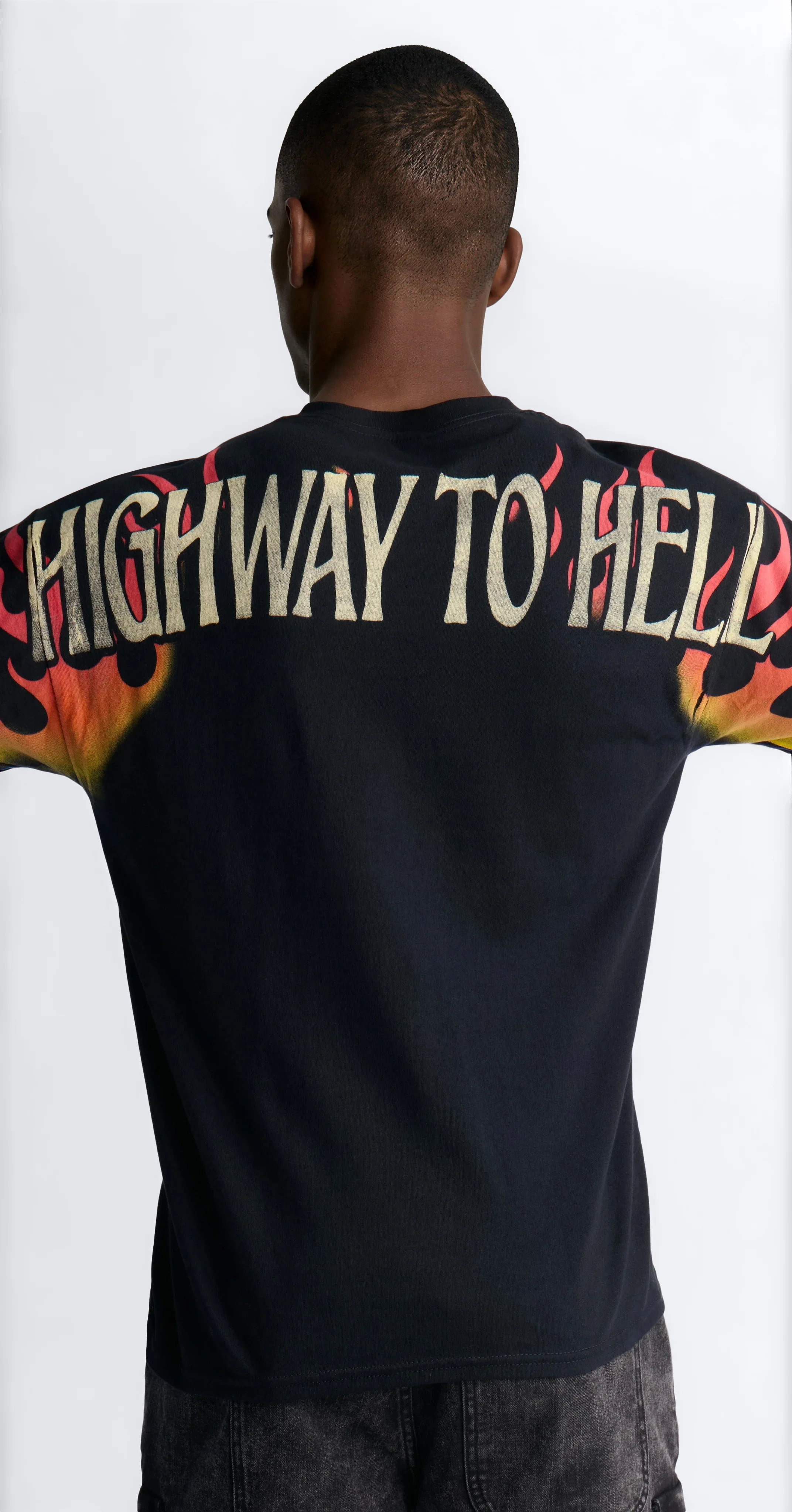 ACDC Highway To Hell All Over Print Short Sleeve Tee - Black - Image 5