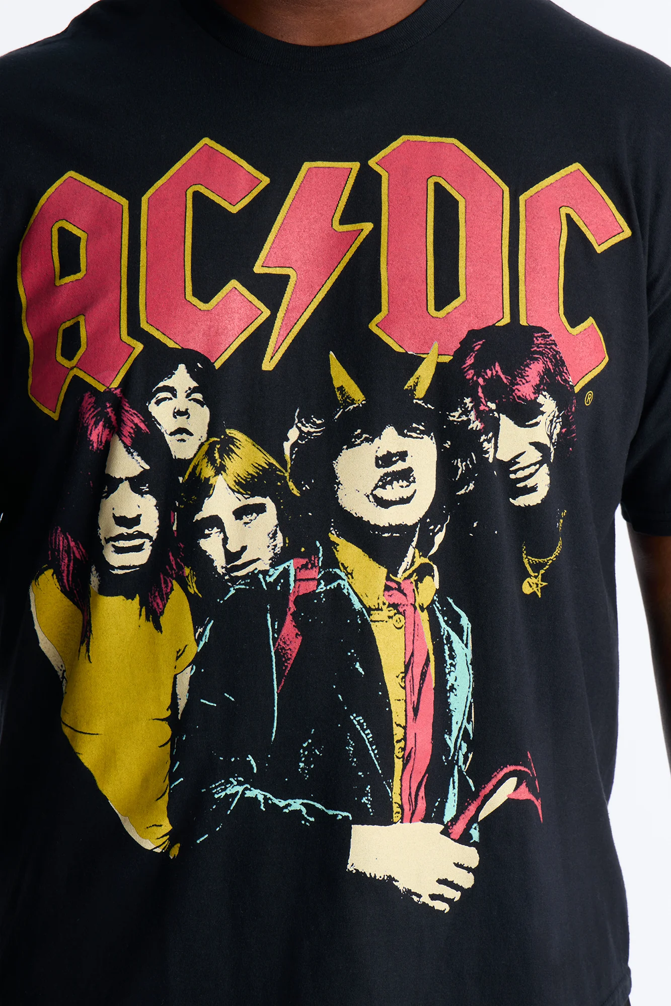 ACDC Highway To Hell All Over Print Short Sleeve Tee - Black - Image 9
