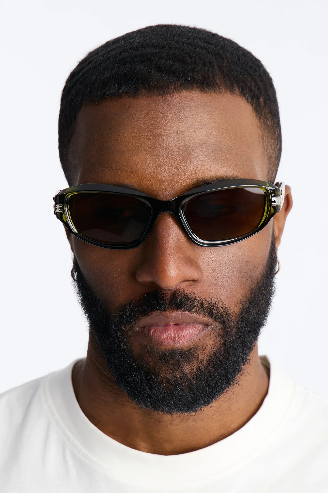 Acid Glow Flux Sunglasses - Olive