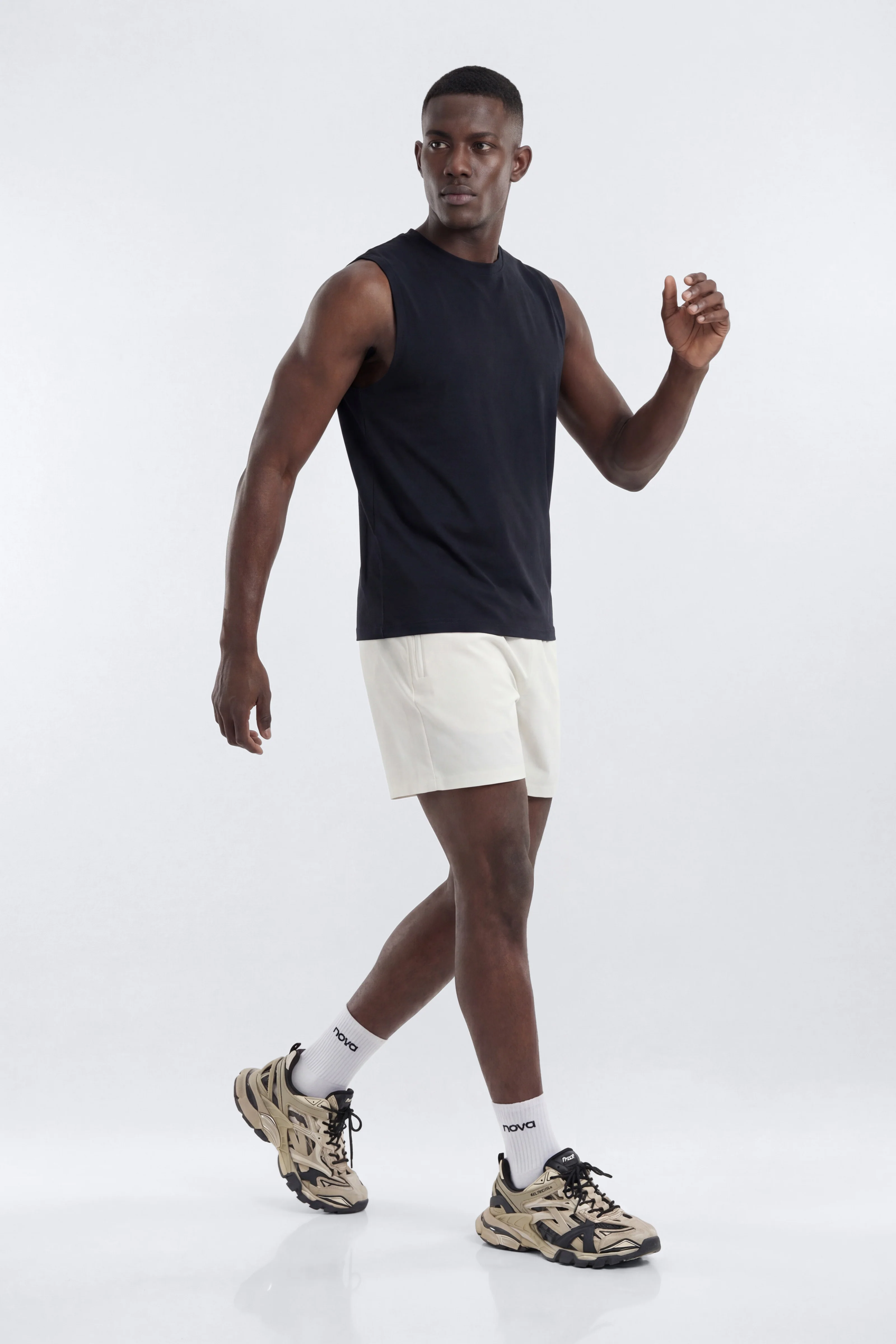 ActiveNylon™ 5″ Pocket Shorts - White - Image 3