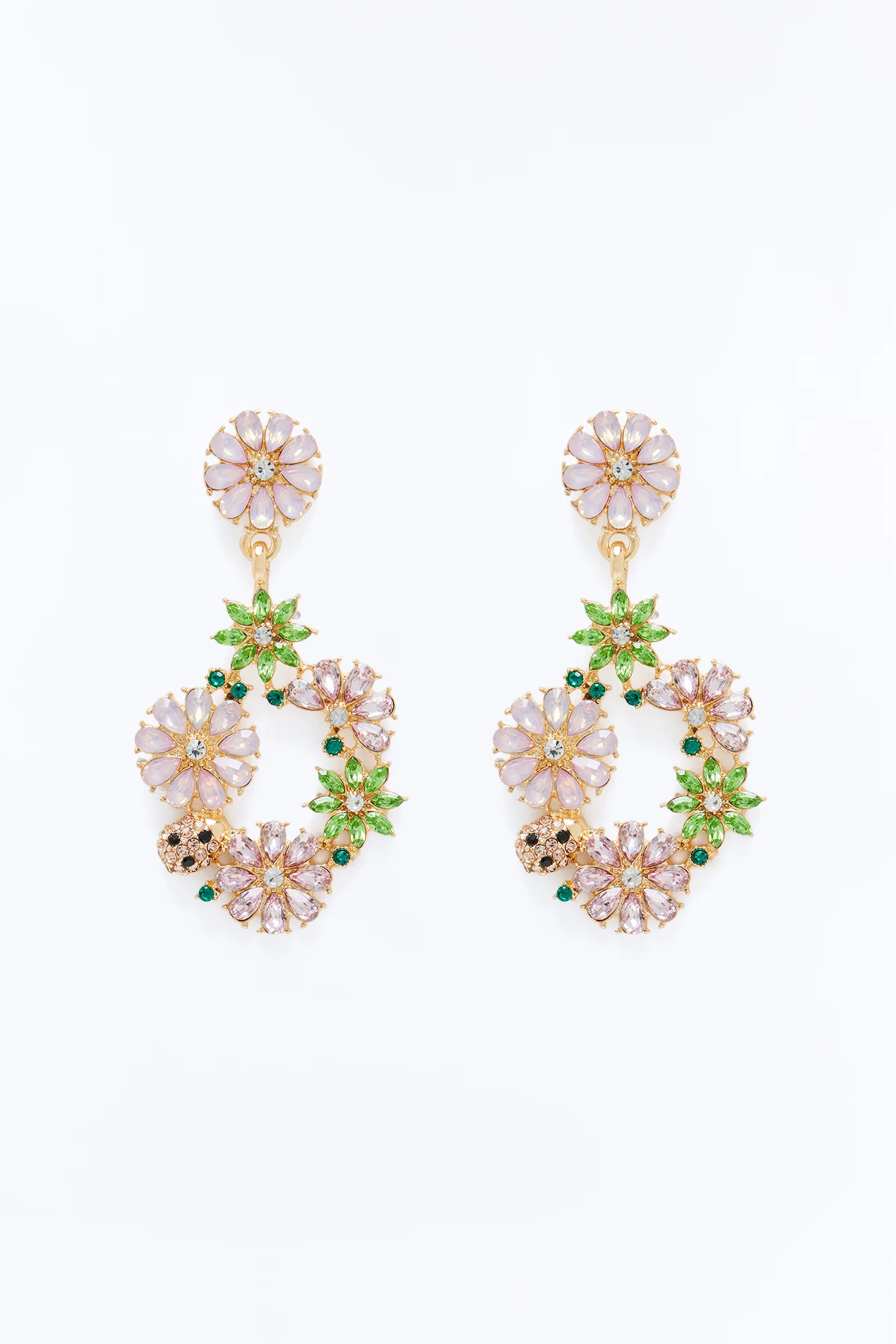 Adore Me Drop Earrings - Pink/combo
