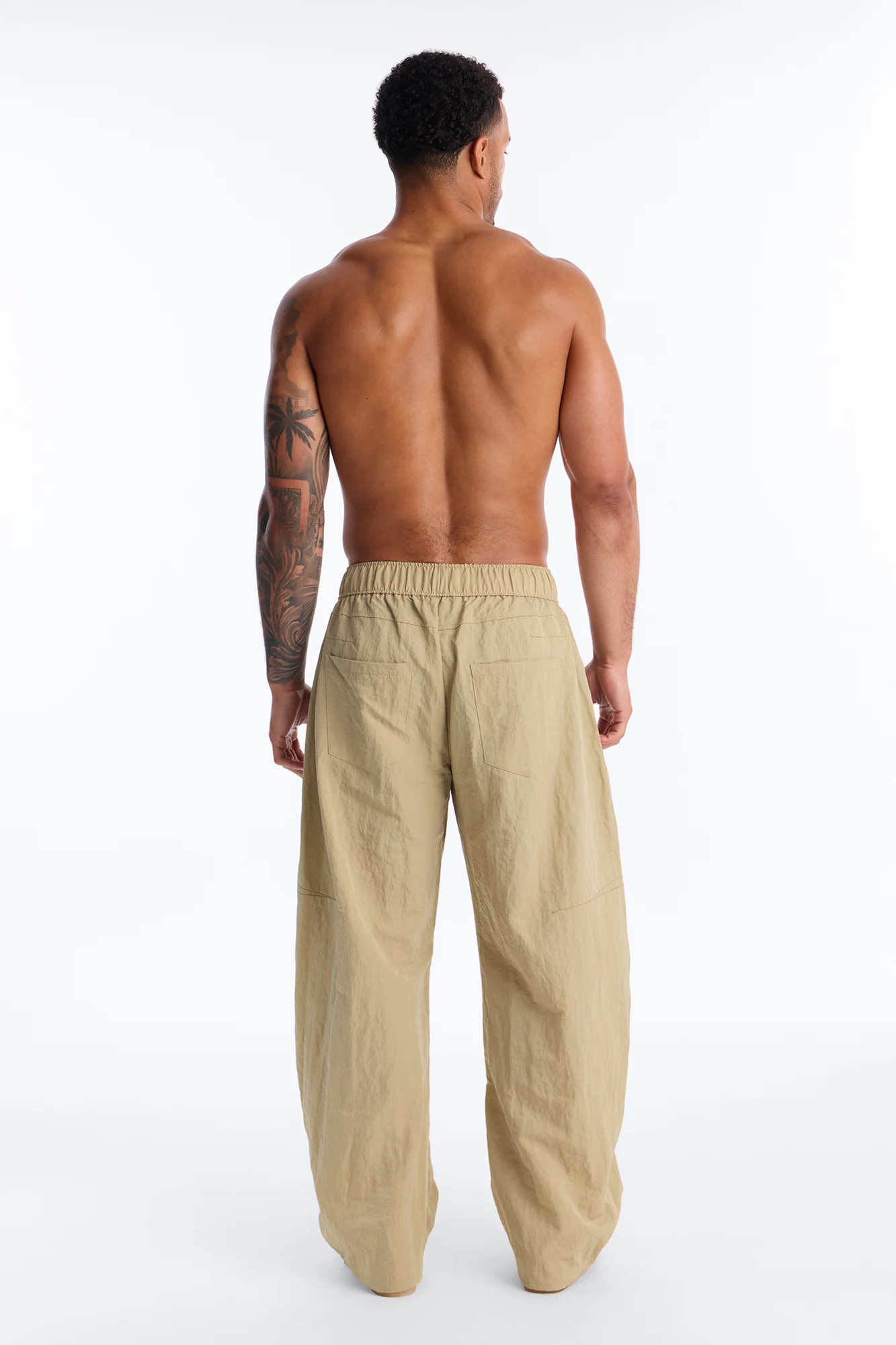 After Dark Amalfi Nylon Pant - Khaki - Image 4