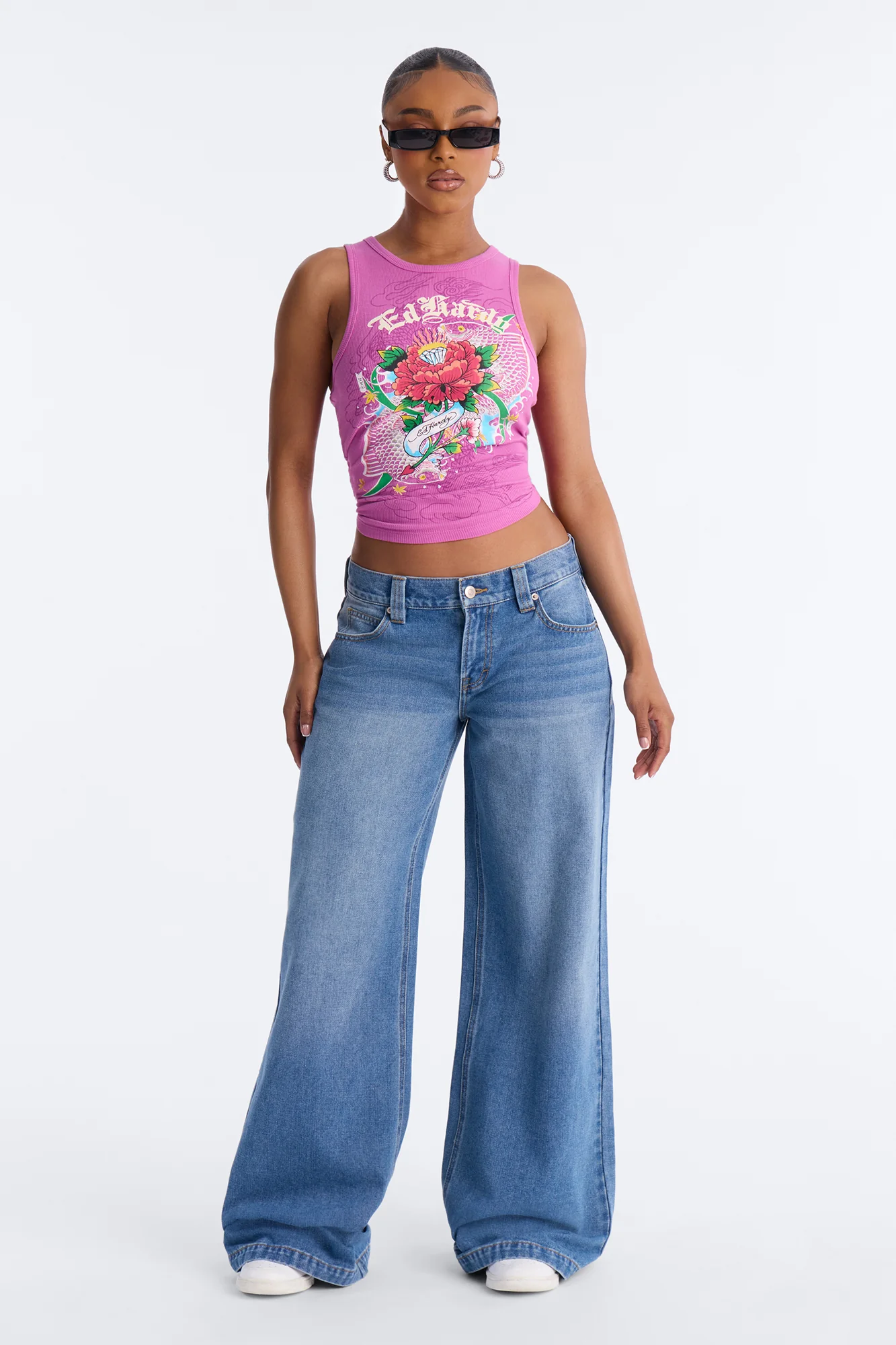 After Hours Low Rise Baggy Jeans - Medium Wash
