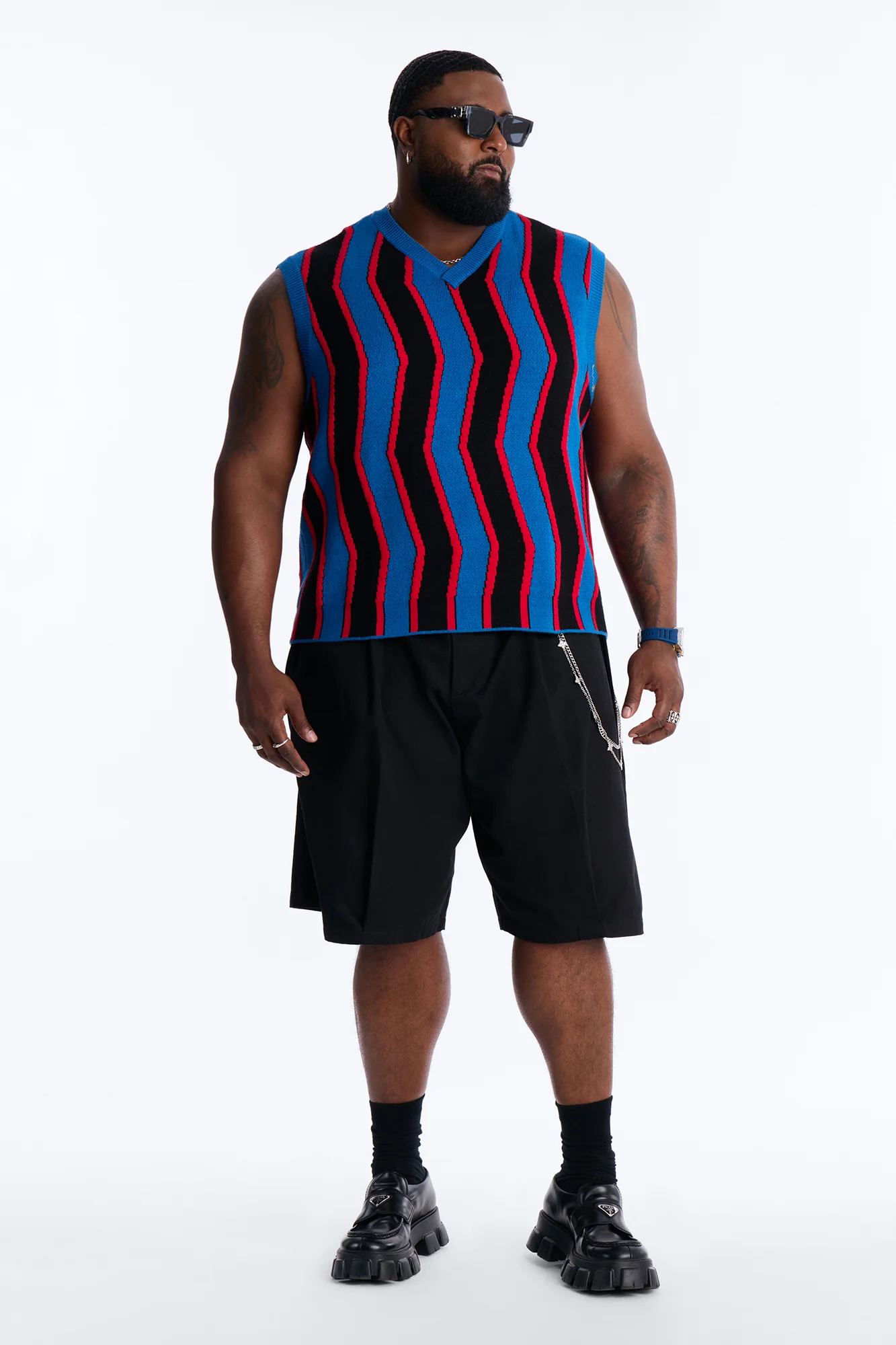 After Midnight Flame Sweater Vest - Blue - Image 6