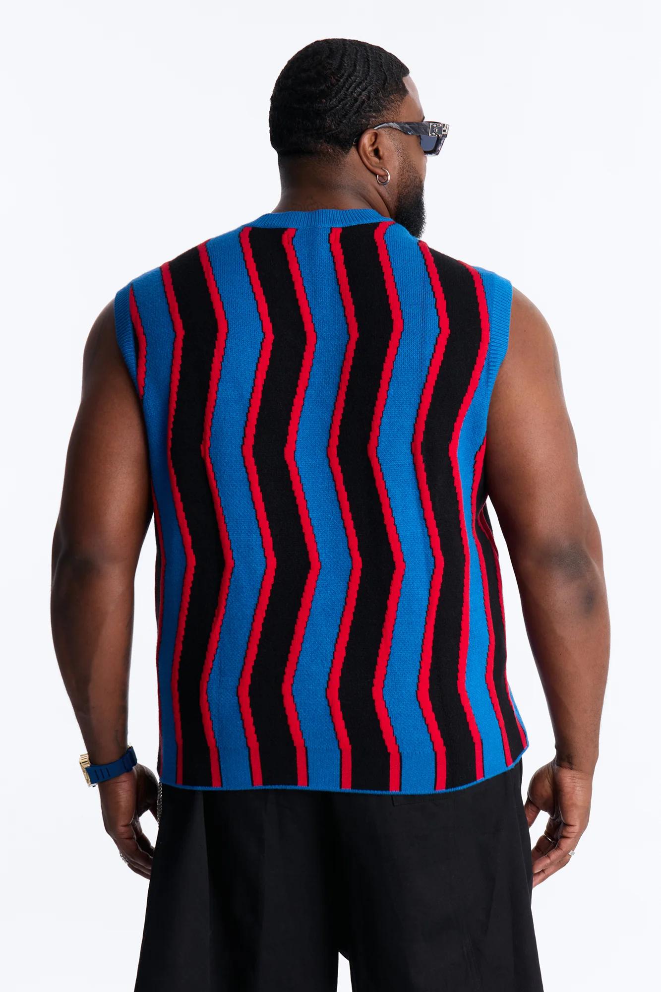 After Midnight Flame Sweater Vest - Blue - Image 8