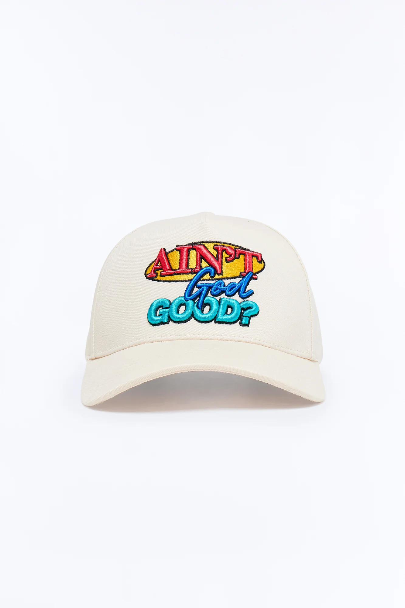 Ain't God Good Unstructured Snapback Hat - Stone - Image 3