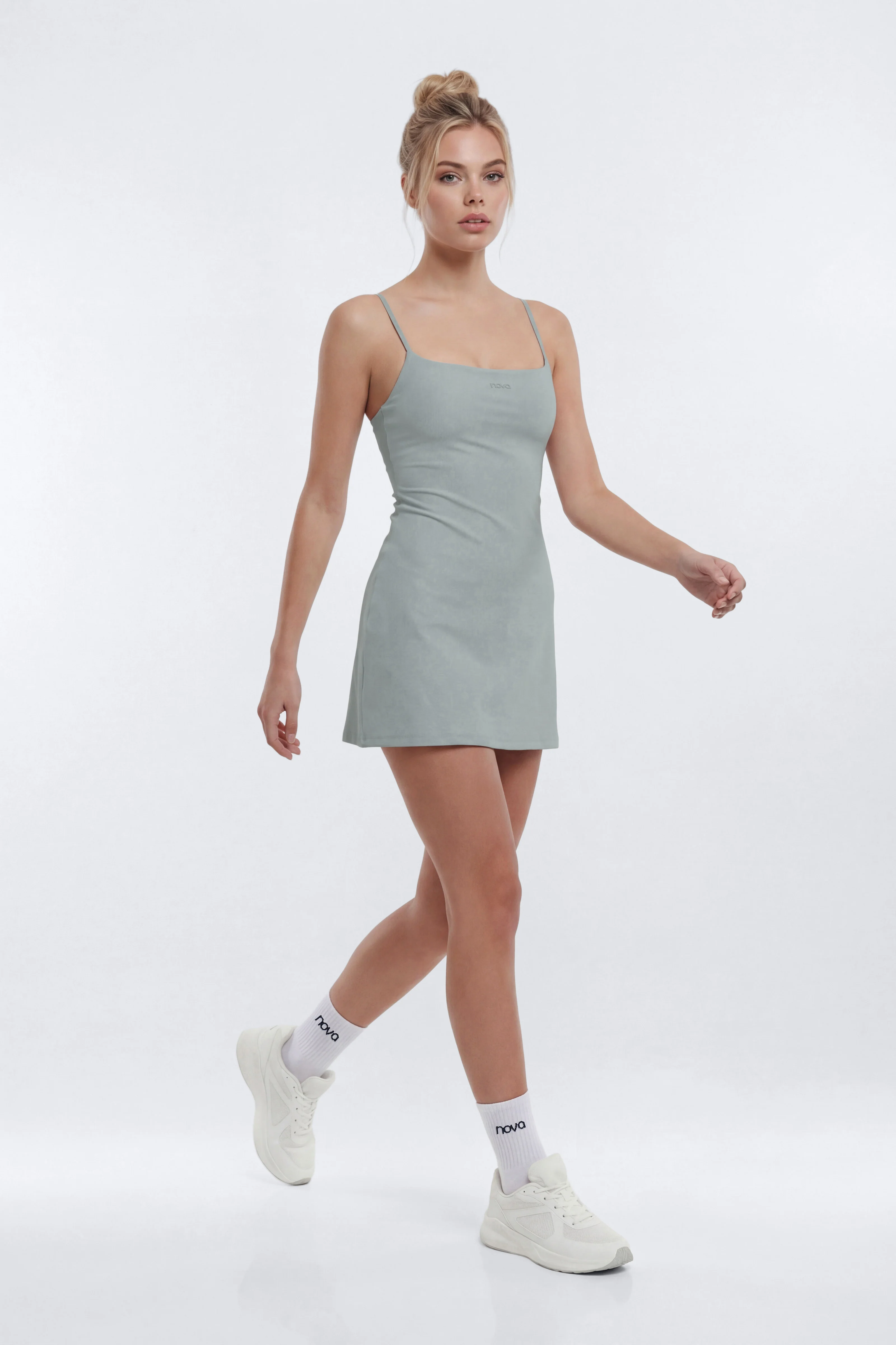 AirSculpt™ 2-in-1 Sports Dress - Steel - Image 3