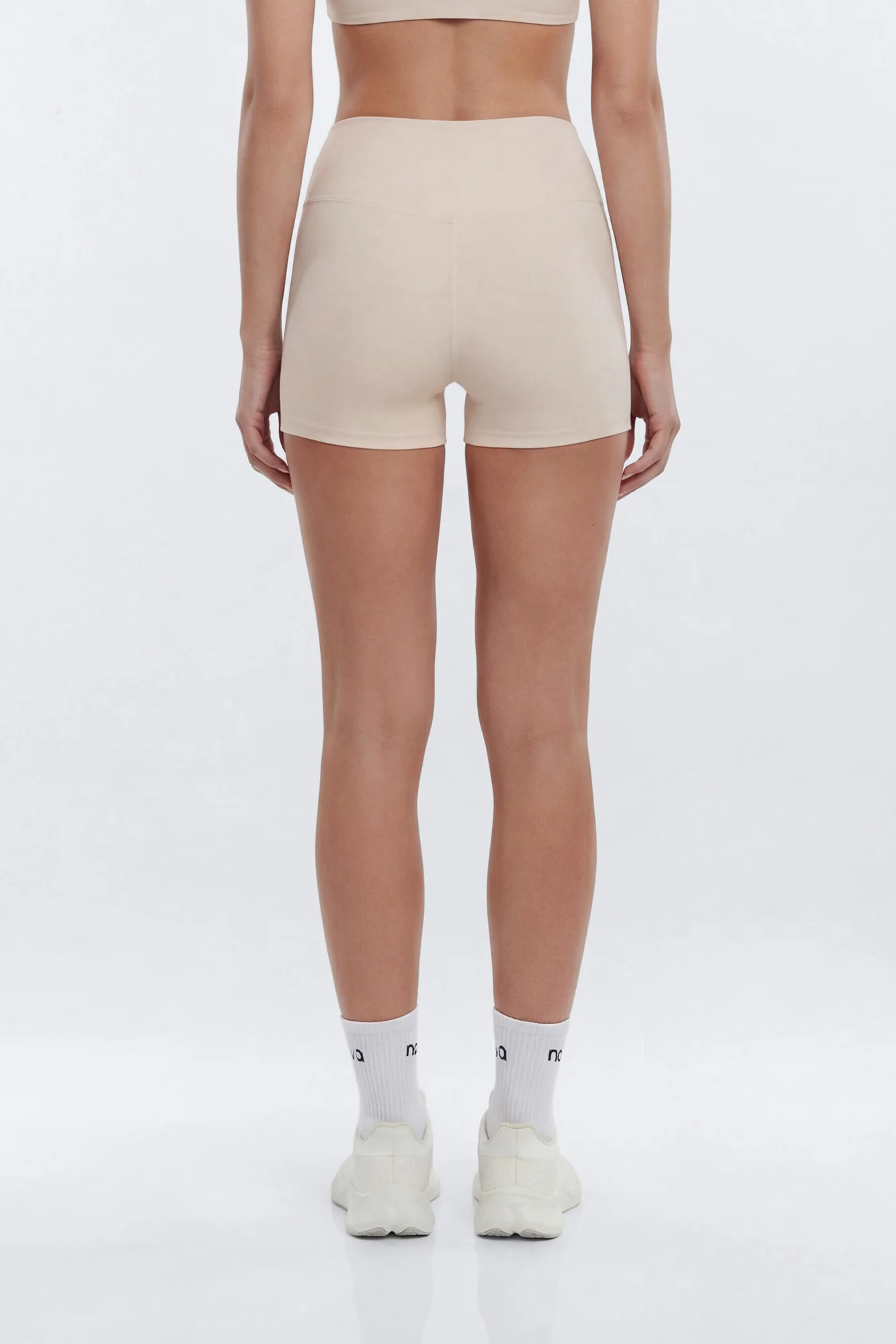 AirSculpt™ 3″ Mid Rise Biker Short - Oat Milk - Image 3