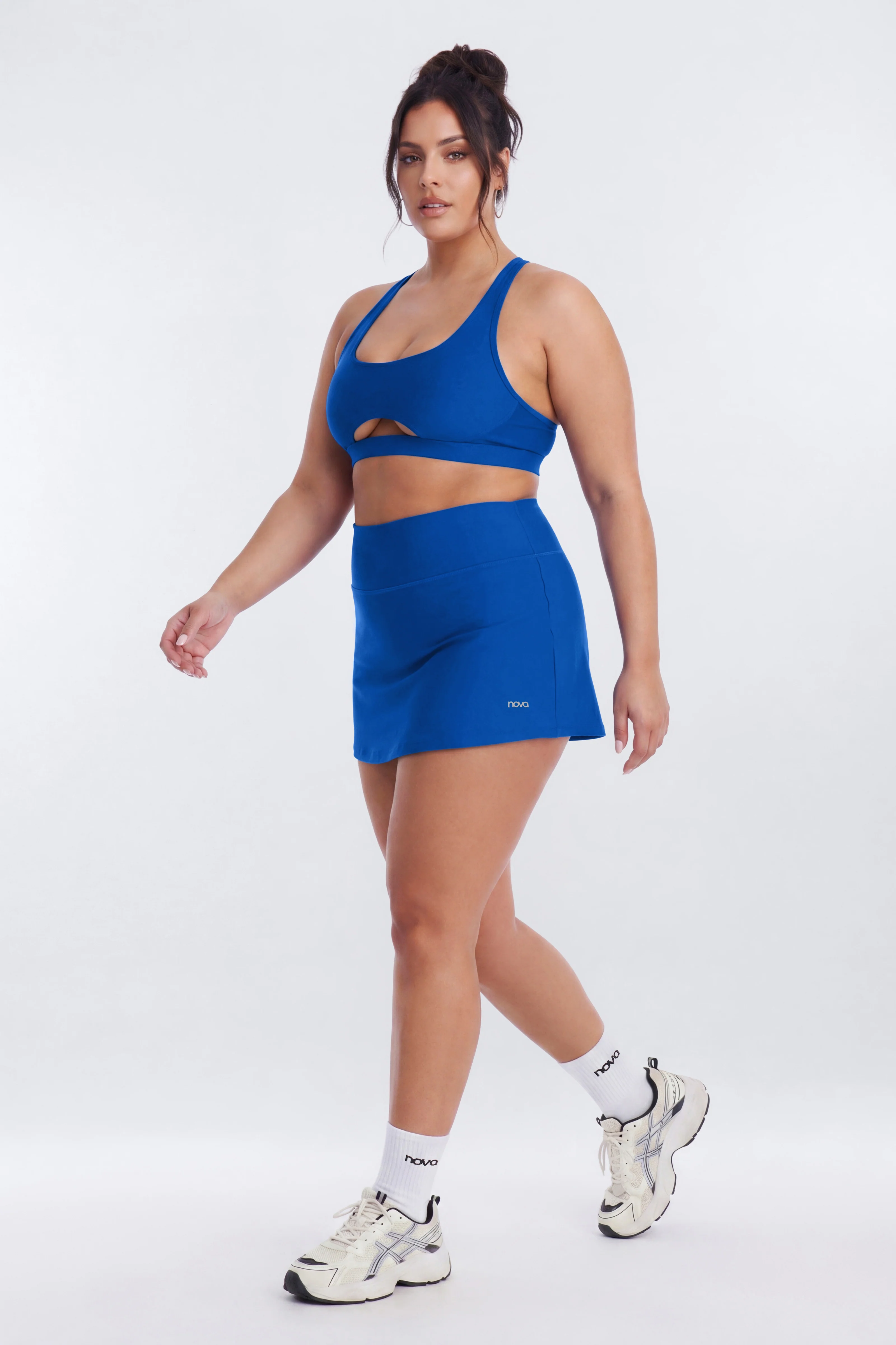 AirSculpt™ Mid Rise Mini Skort - CobaltBlue - Image 4