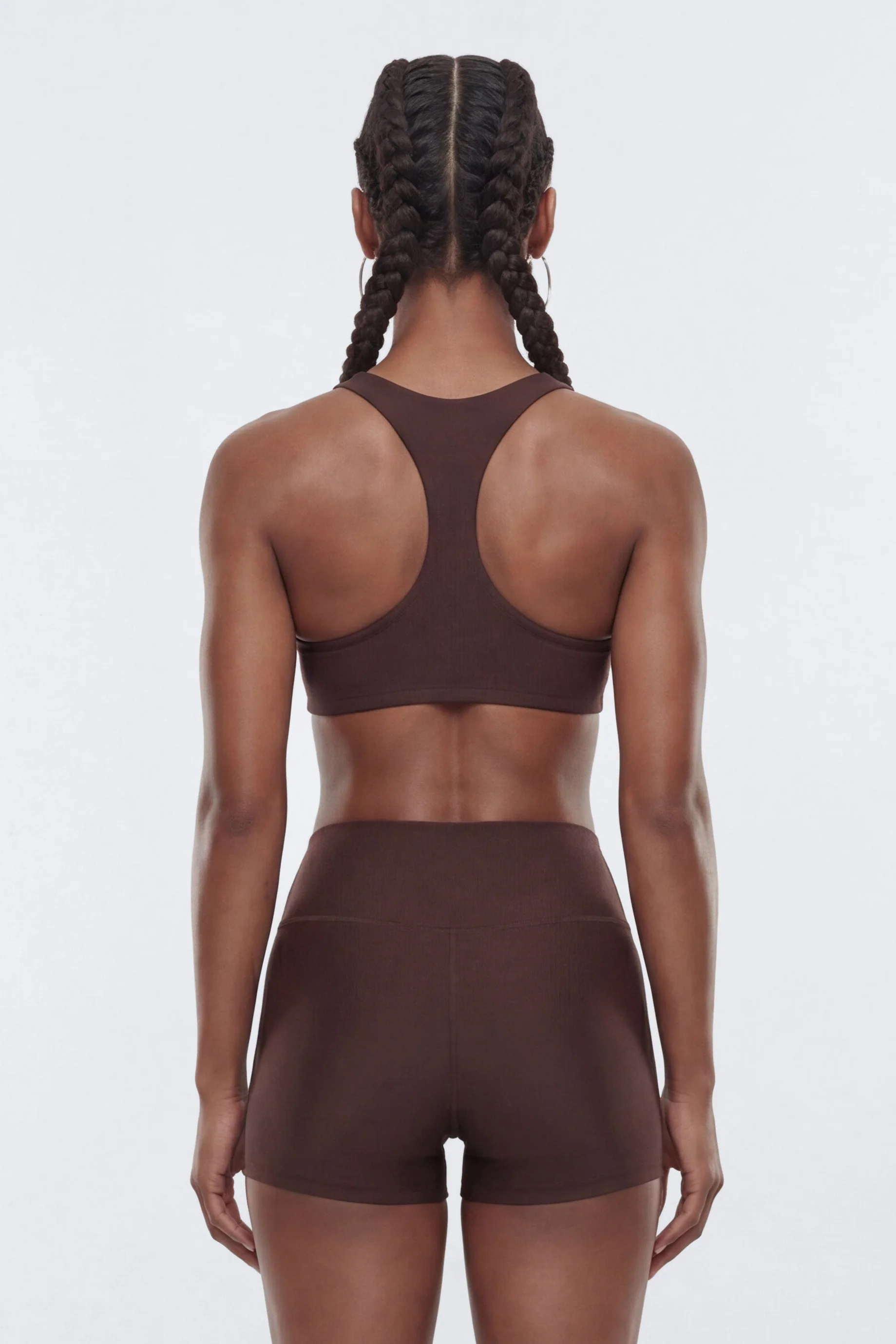 AirSculpt™ Racer Back Sports Bra - Brown - Image 4