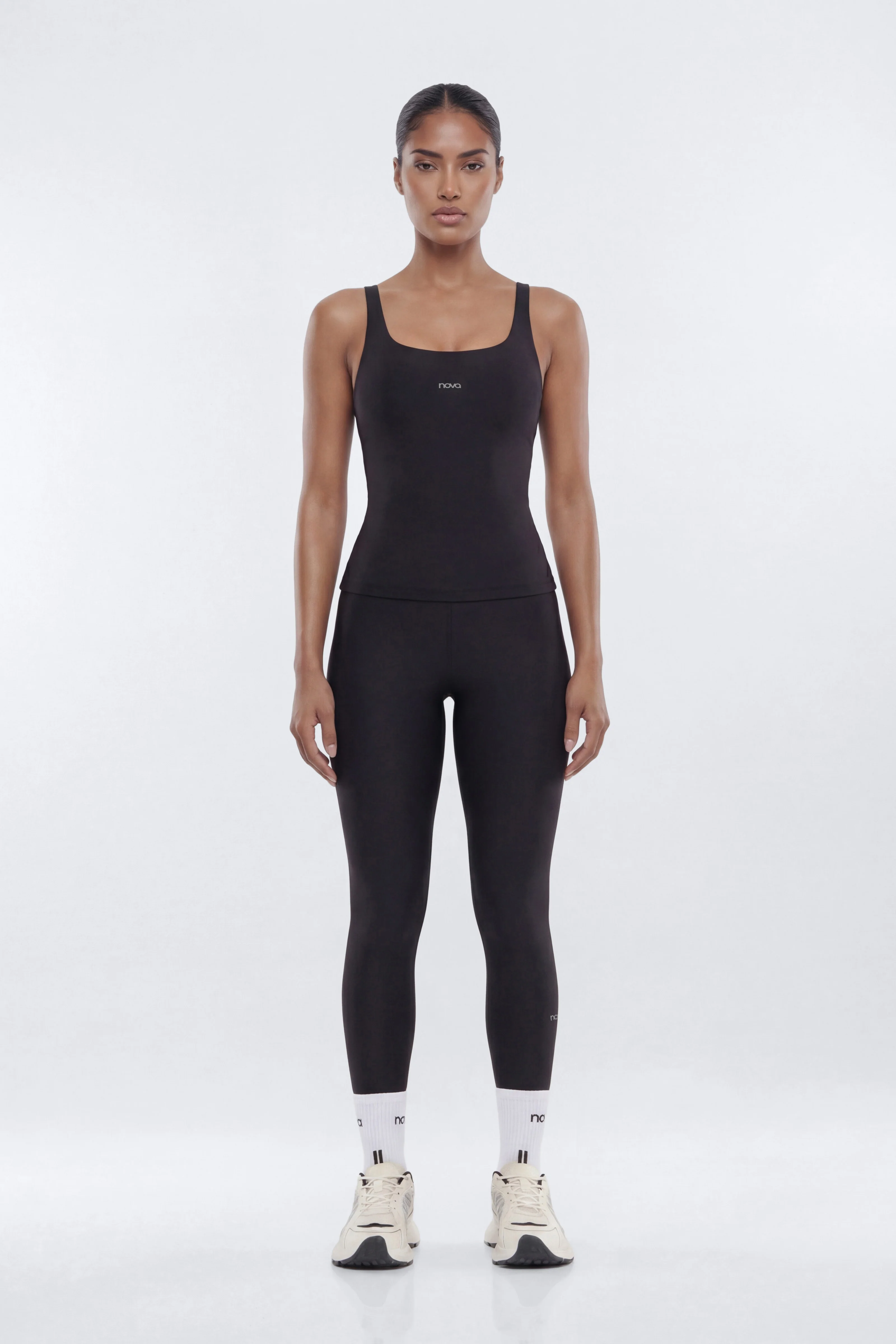 AirSculpt™ Sports Tank Top - Black - Image 3