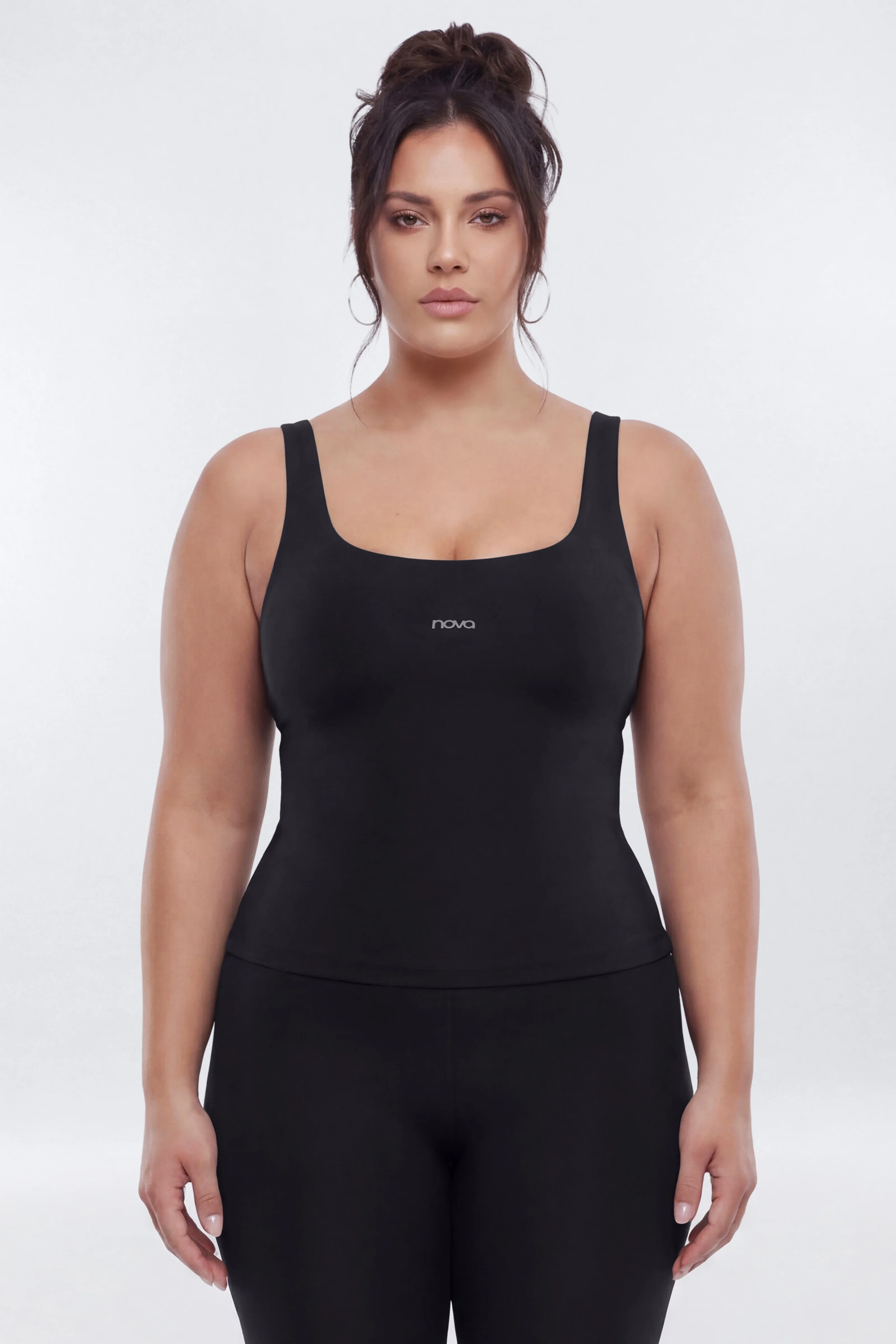 AirSculpt™ Sports Tank Top - Black - Image 5
