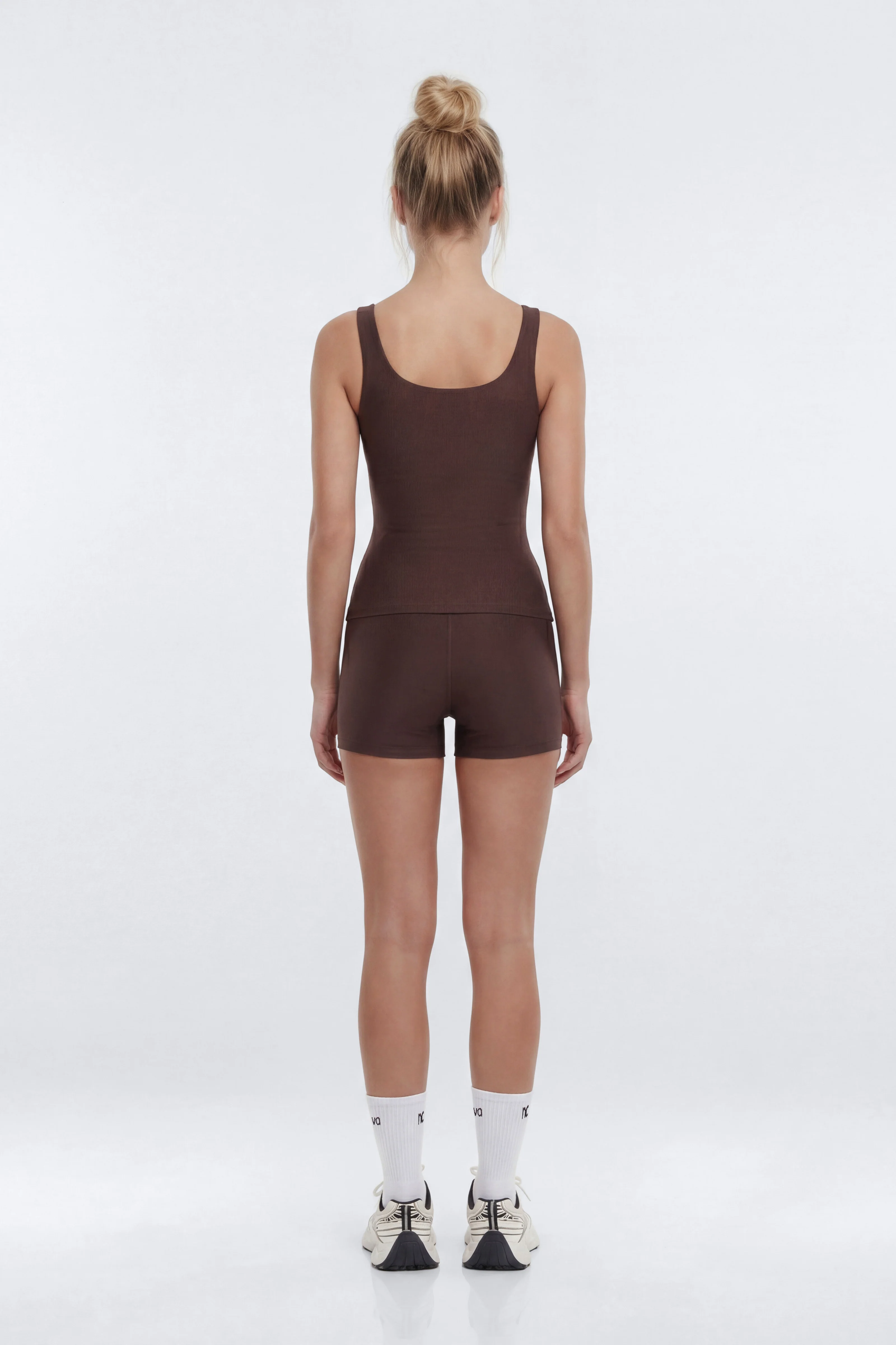 AirSculpt™ Sports Tank Top - Brown - Image 3
