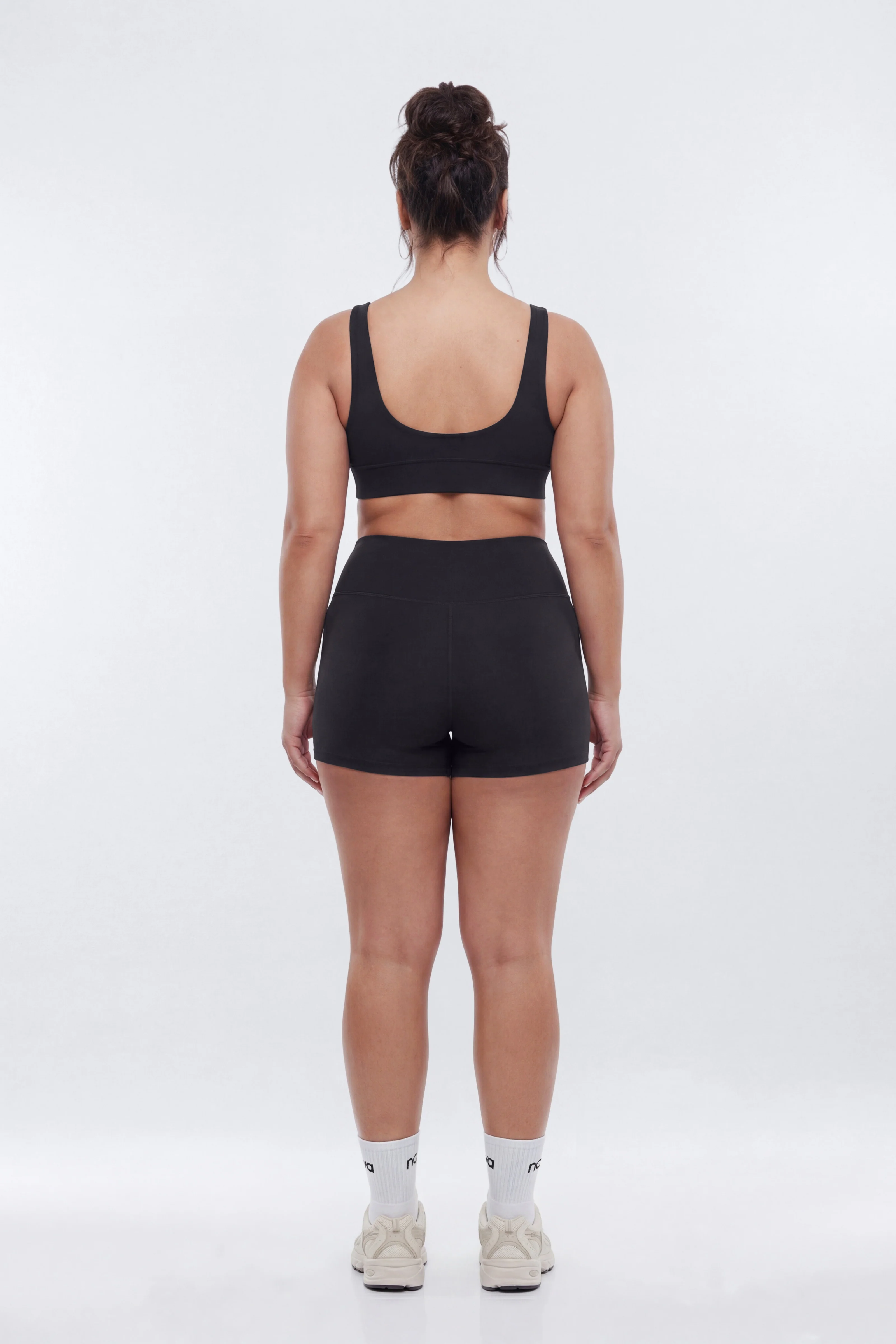 AirSculpt™ V Neck Sports Bra - Black - Image 8