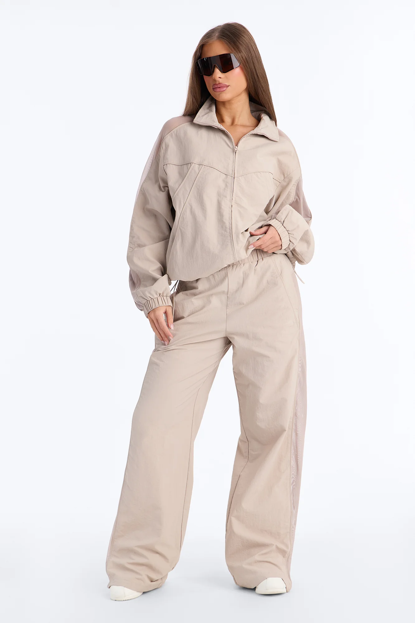 Airwave Motion Windbreaker Zip Up Jacket - Stone - Image 2