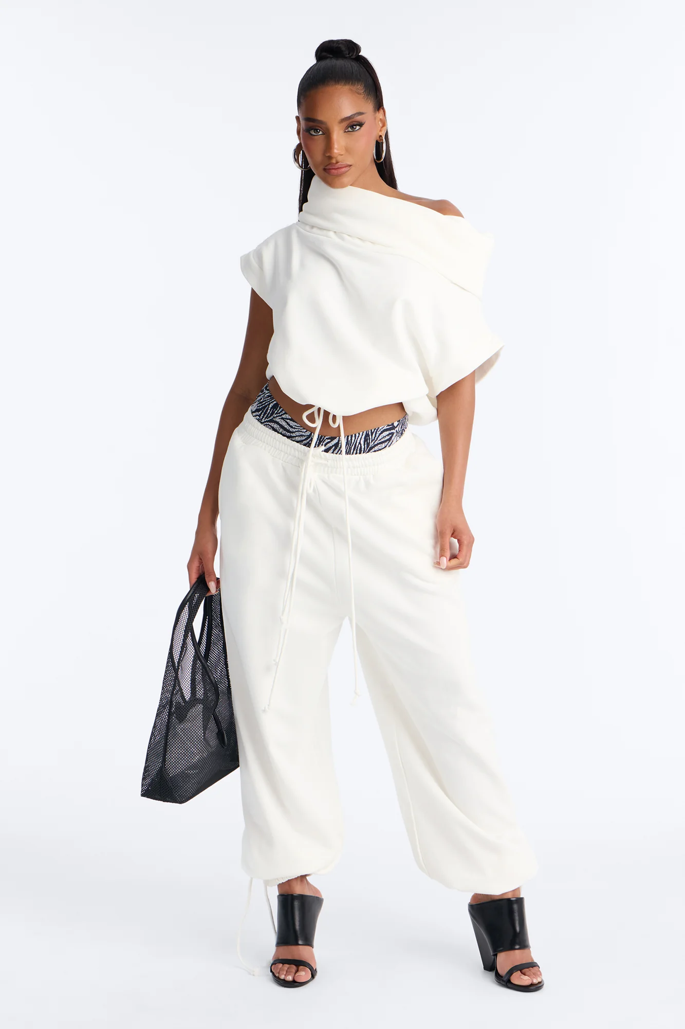 Alexa Jogger Pant Set - White