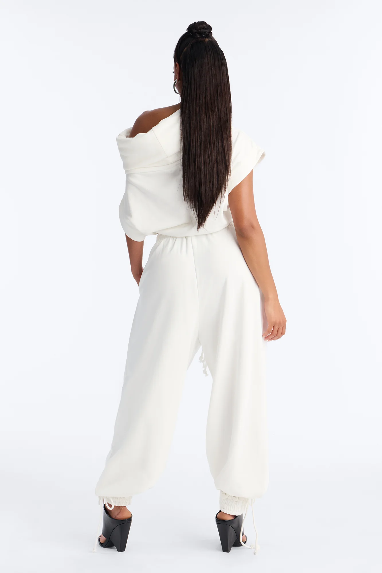 Alexa Jogger Pant Set - White - Image 4