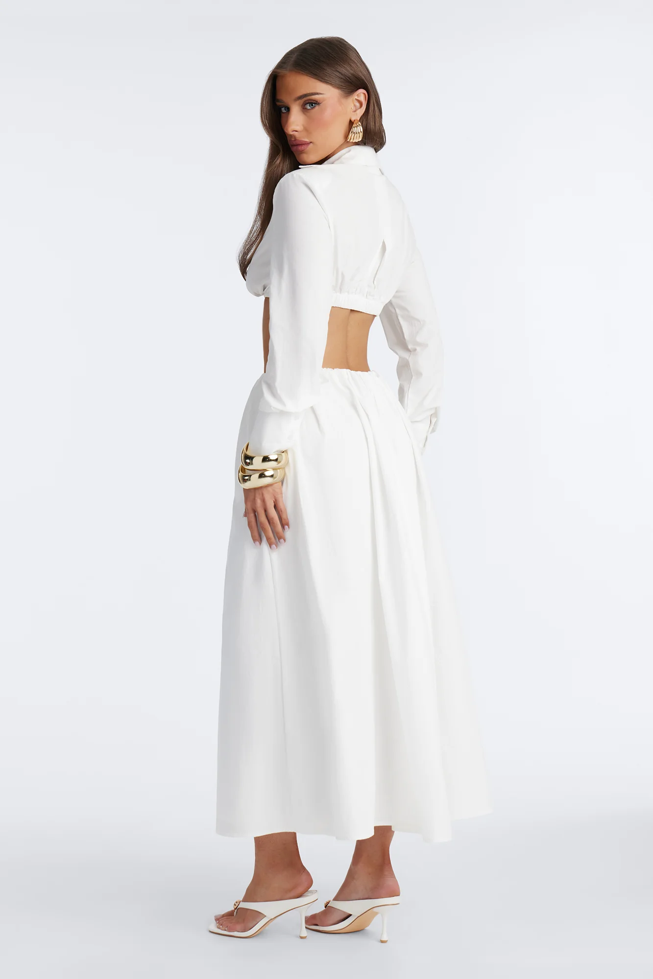 Alexandria Maxi Skirt Set - White - Image 4