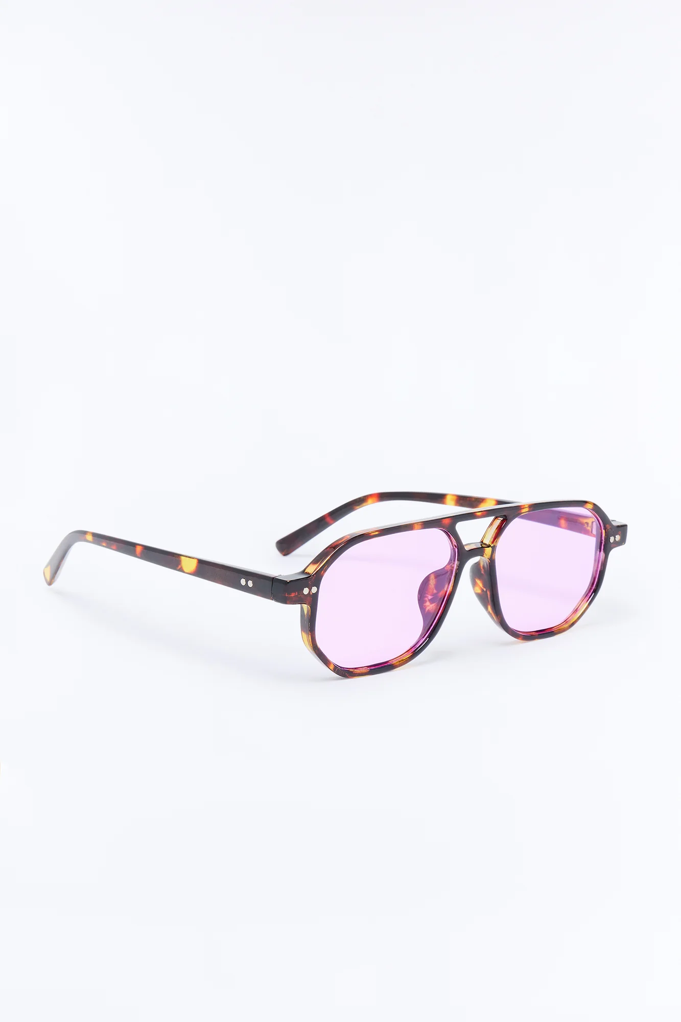 Alexi Aviator Sunglasses - Tortoise - Image 4