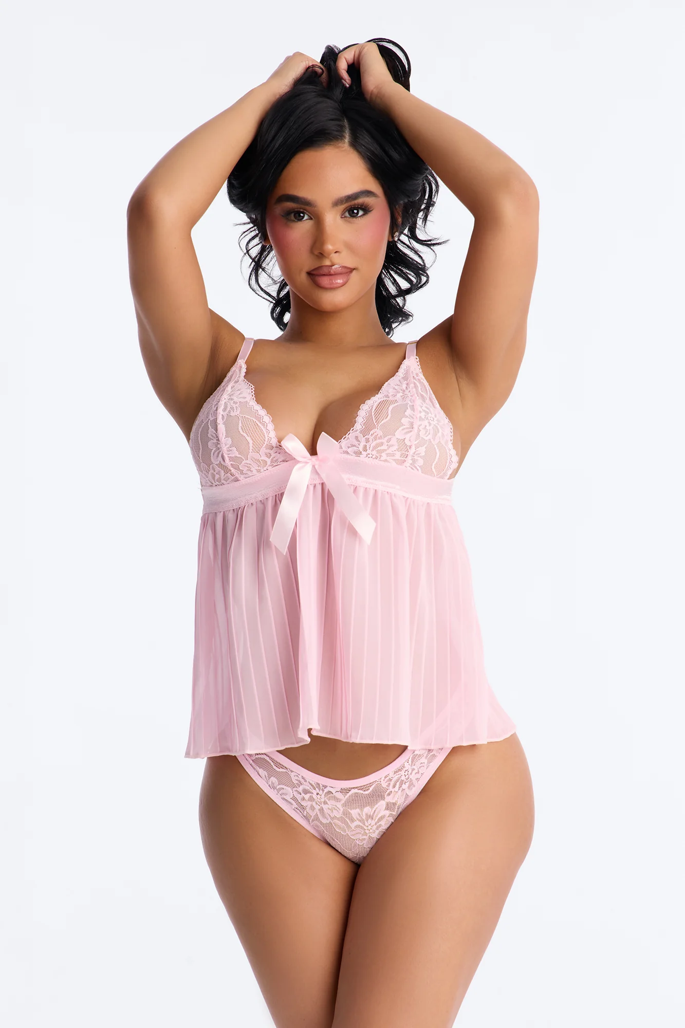 Alicia Cami And Panty Set - Pink