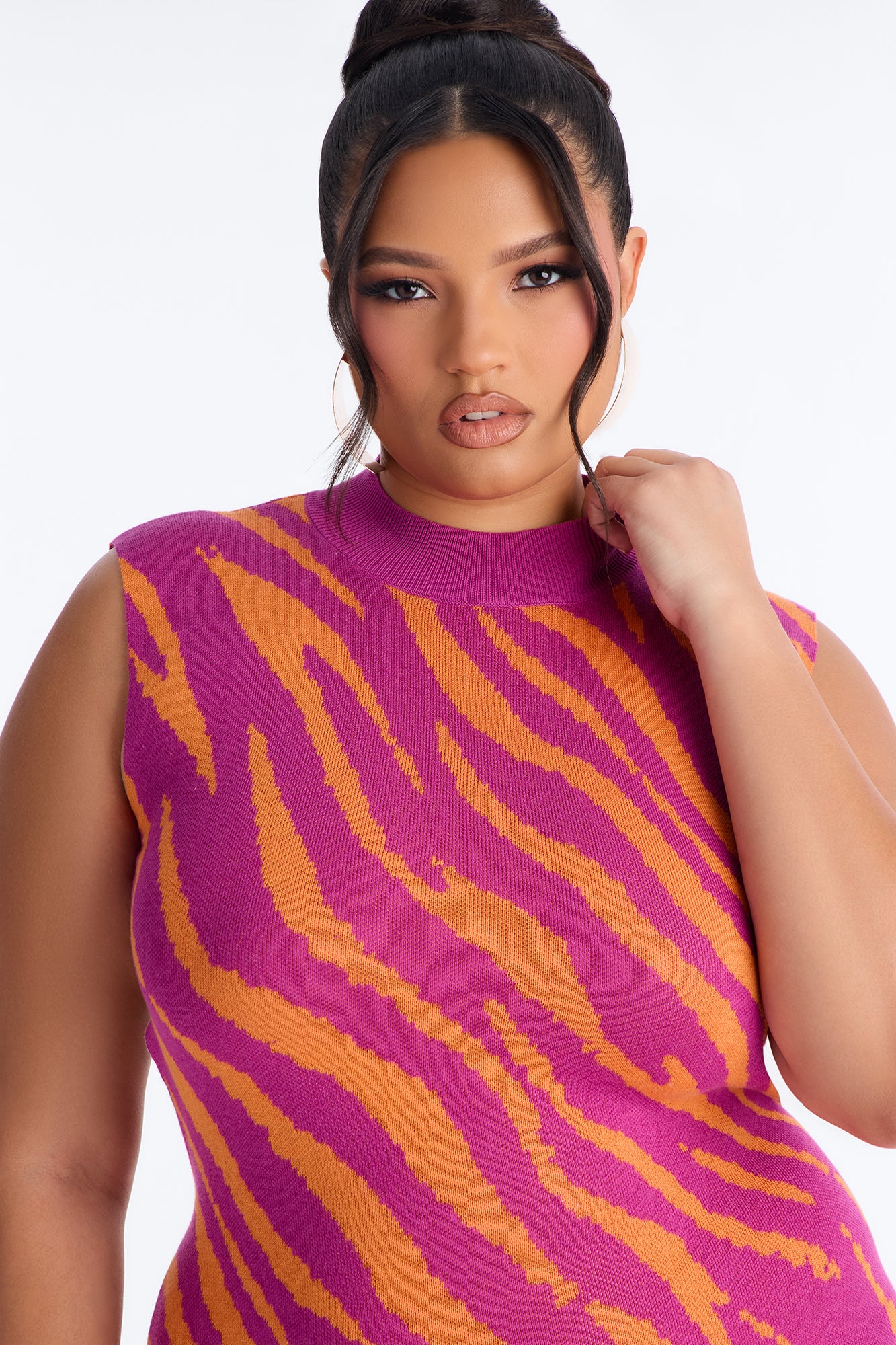 Alisha Strappy Backless Maxi Dress - Magenta/combo - Image 5