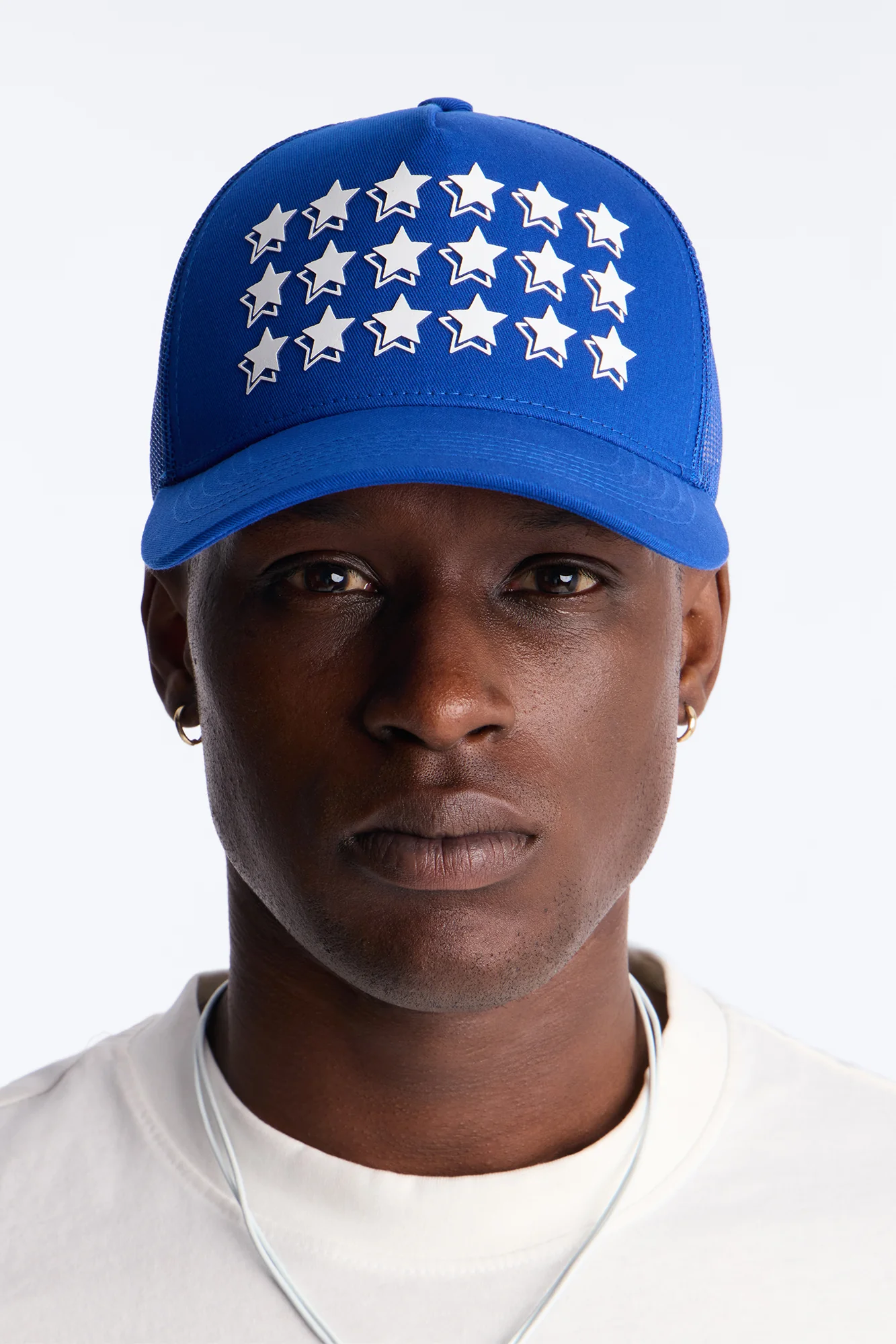 All Star Cotton Twill Mesh Snapback Hat - Blue