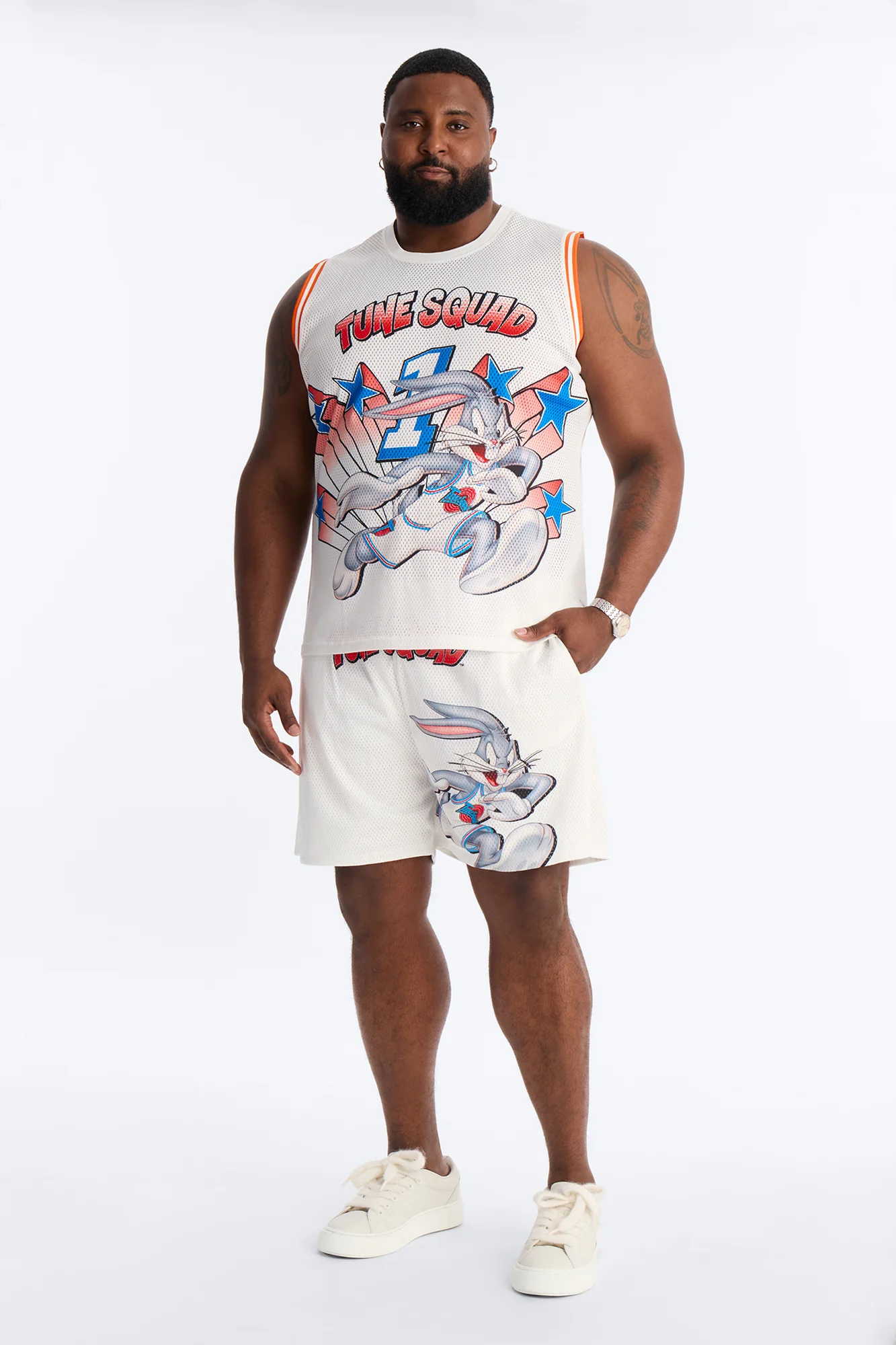 Space Jam All Stars Tune Squad Jersey Short - White - Image 6