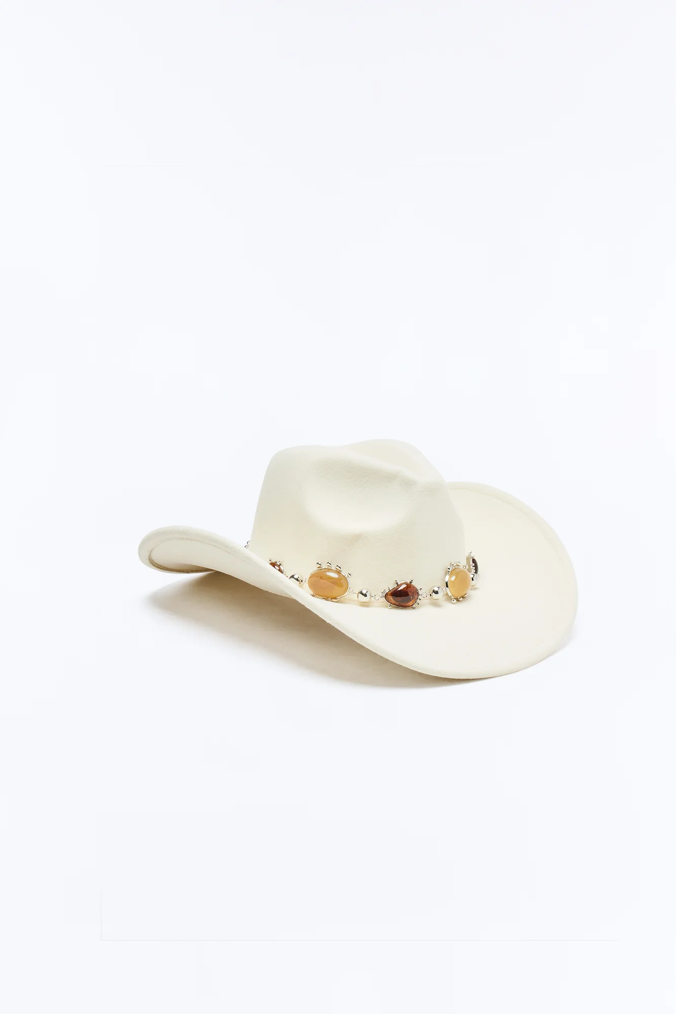 All The Gems Cowboy Hat - Ivory - Image 3