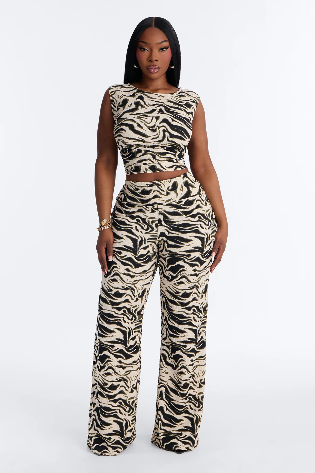 All The Ways Straight Leg Pant Set - Black/combo - Image 5