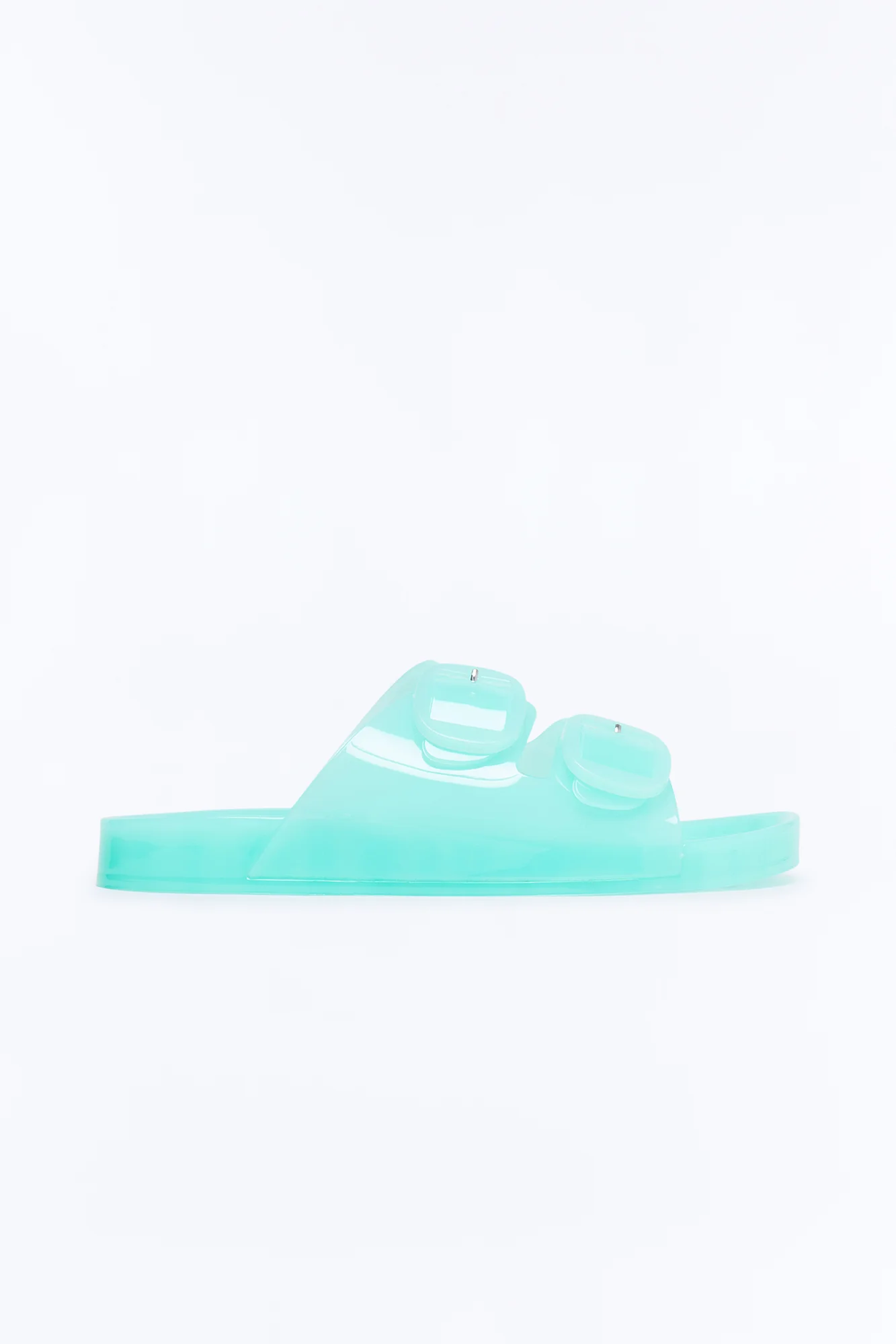 Allie Double Buckle Slides - Mint