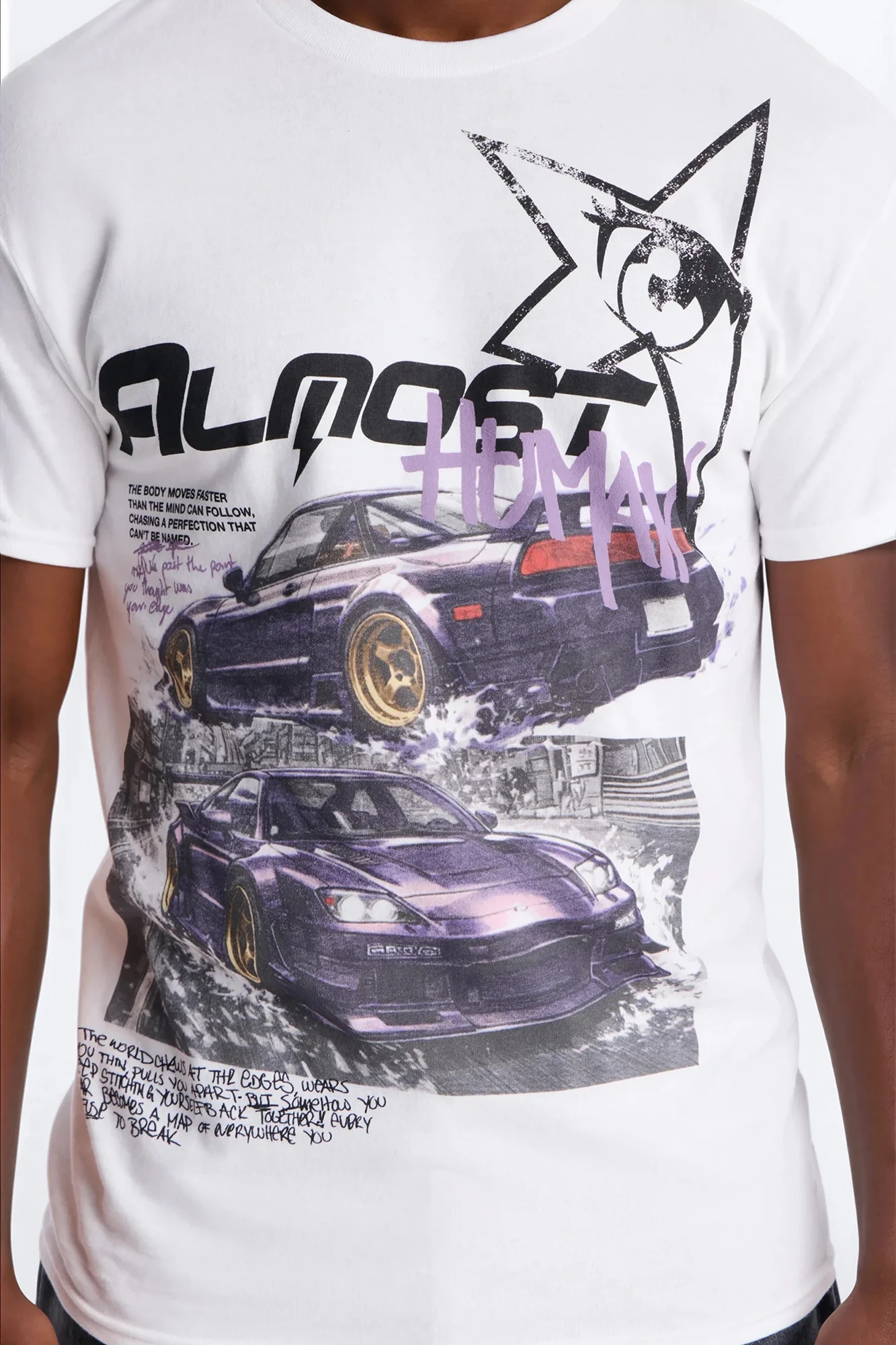 Almost Human Short Sleeve Tee - White - Image 3