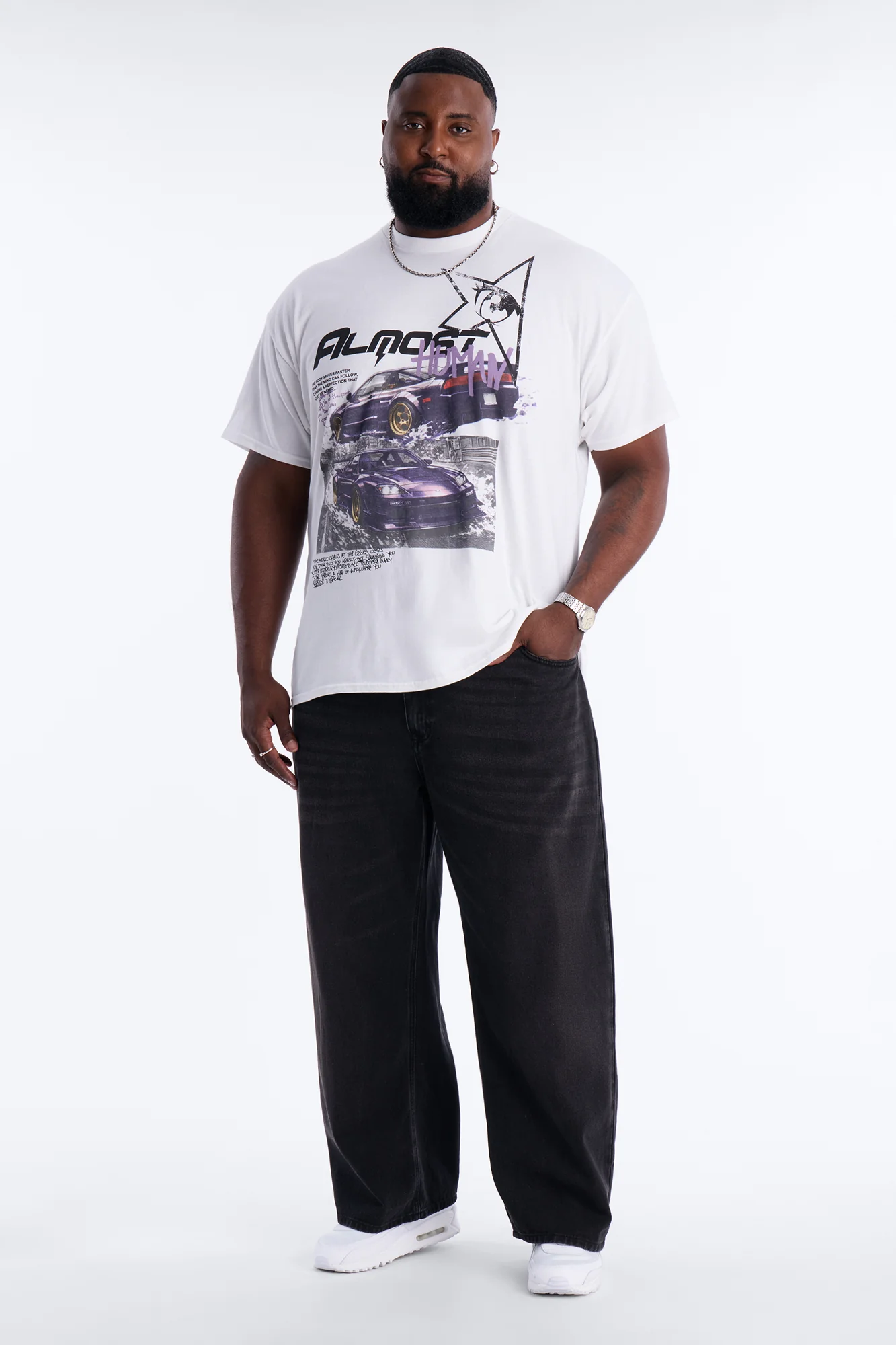 Almost Human Short Sleeve Tee - White - Image 5