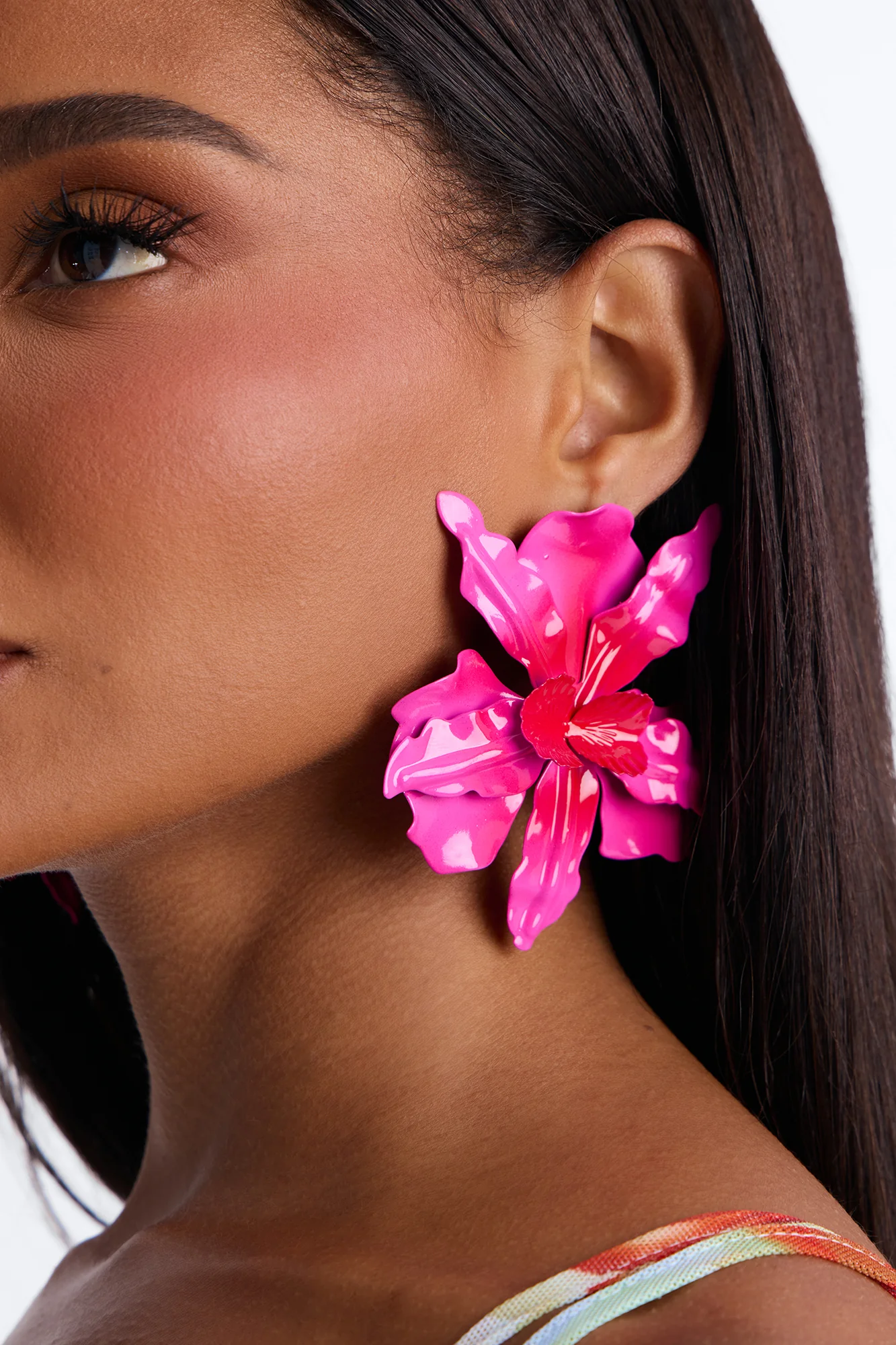 Aloha Babe Floral Earrings - Pink/combo