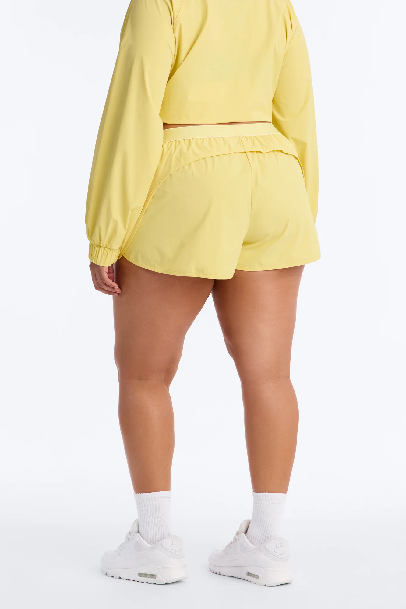 Alora Windbreaker Lounge Short - Yellow - Image 9