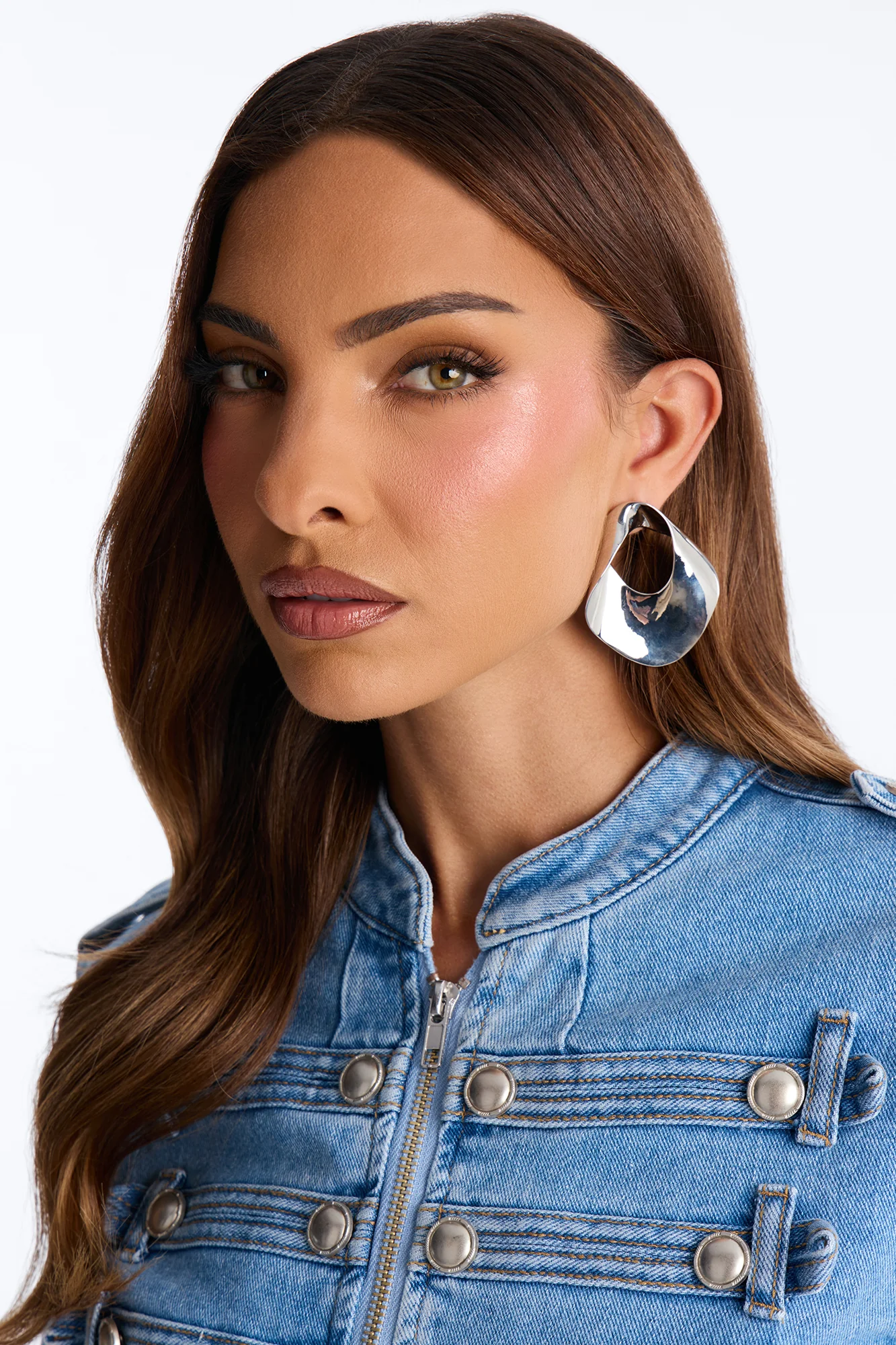 Altair Drop Earrings - Silver - Image 2