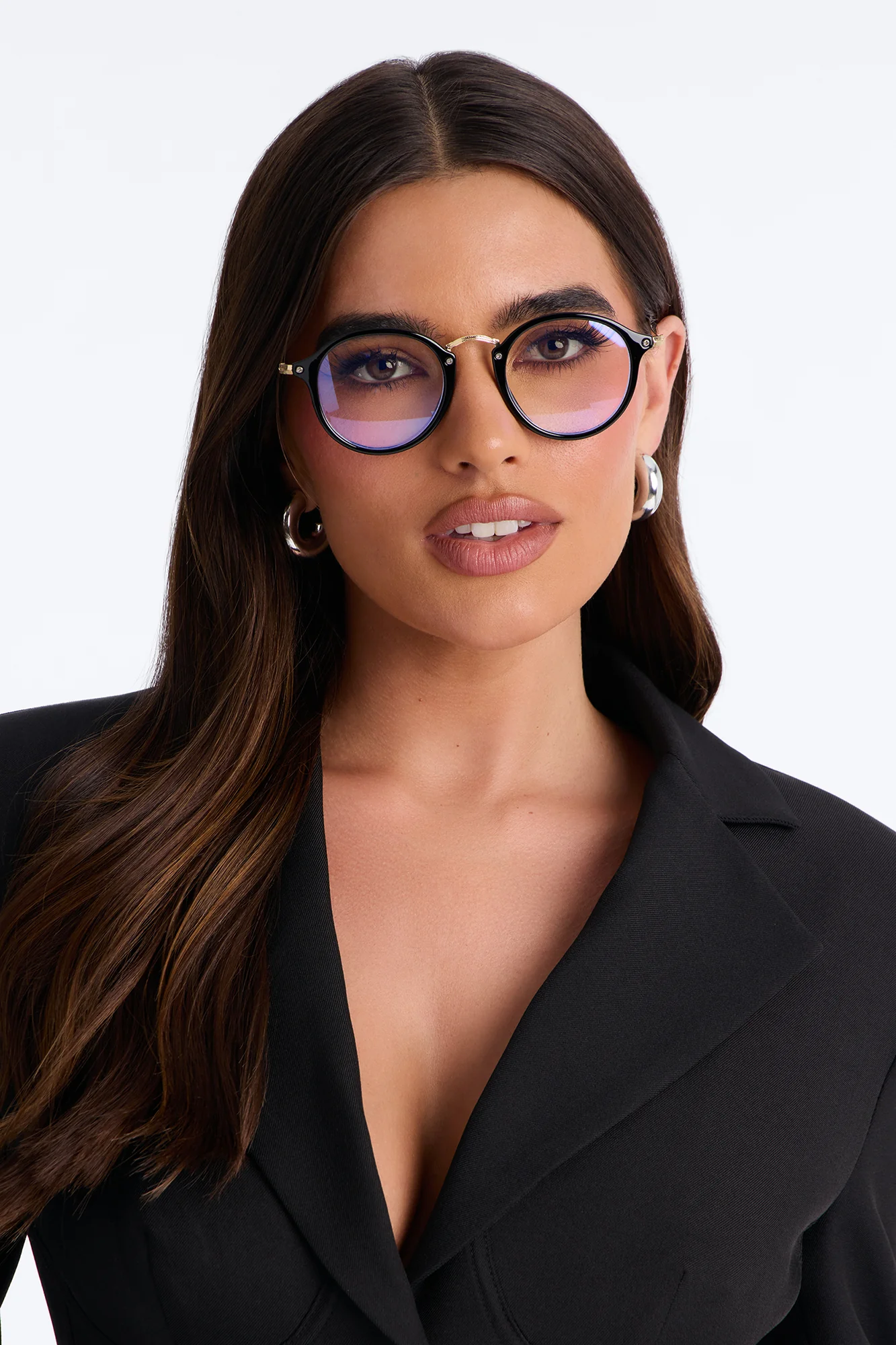 Always Fashionably Late Blue Light Glasses - Black